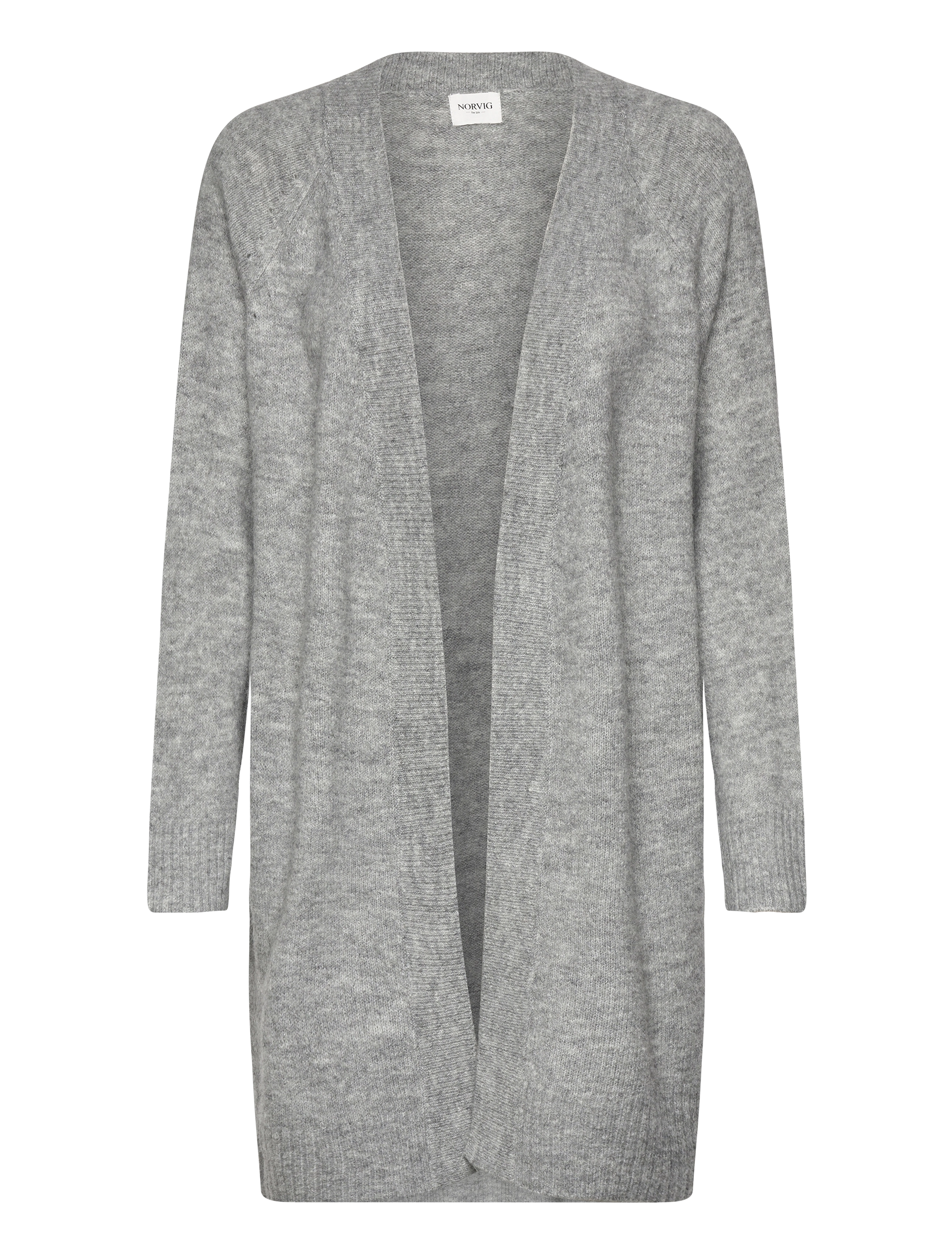 NORVIG Jane Long Cardigan Grau - L - Damen