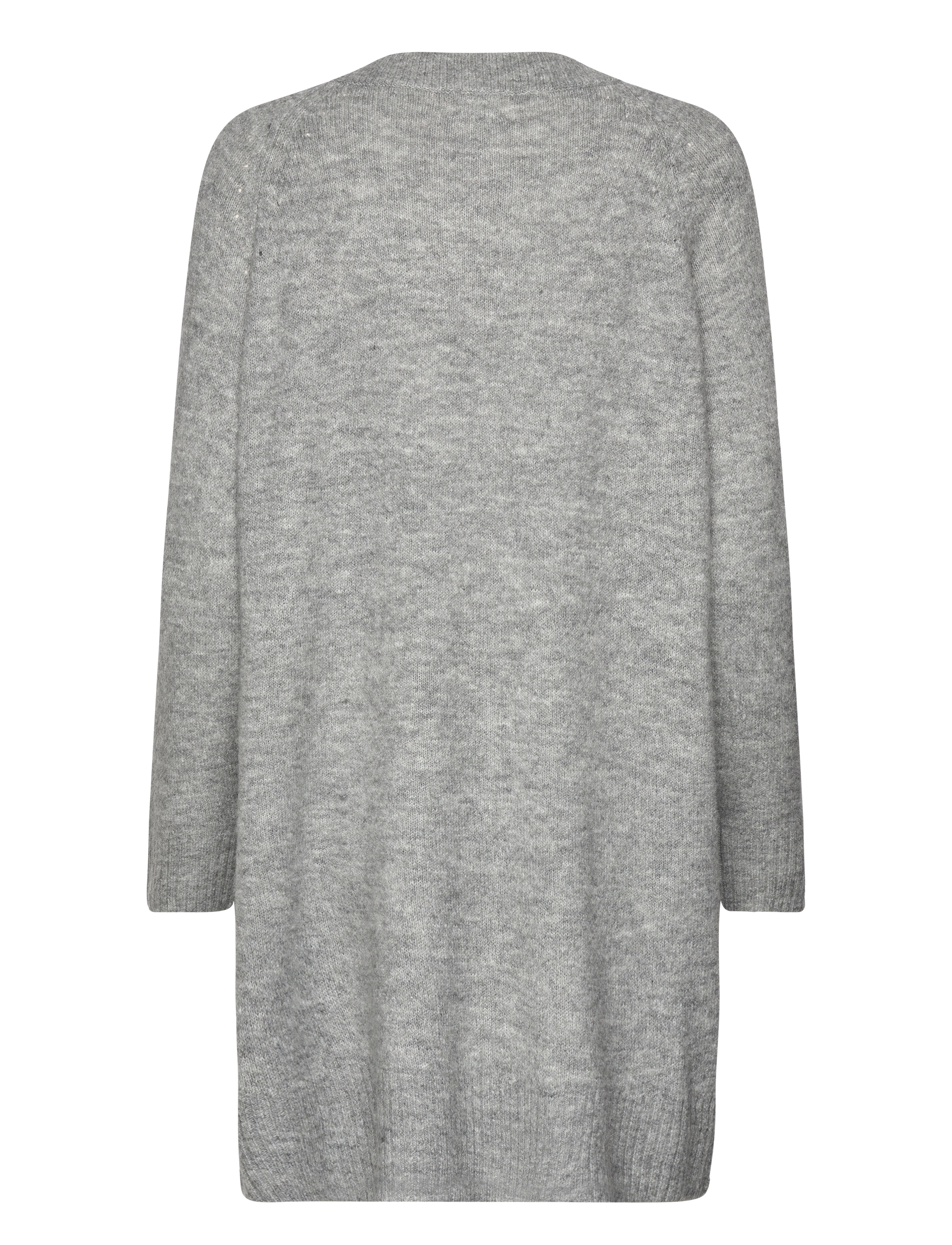 NORVIG - Jane Long Cardigan - dark grey melange - 1