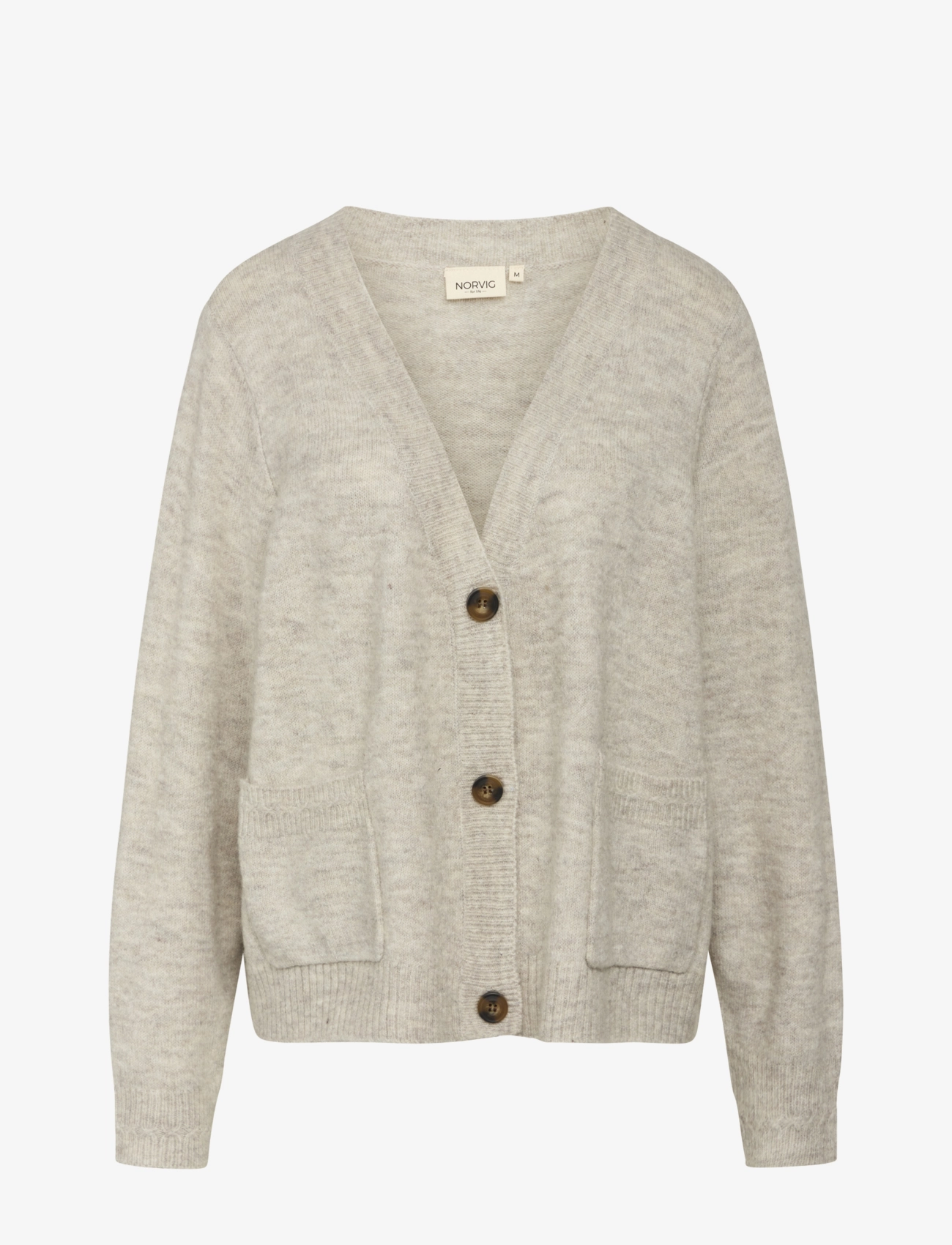 NORVIG Jane Short Cardigan - NORVIG - BEIGE MELANGE / beige
