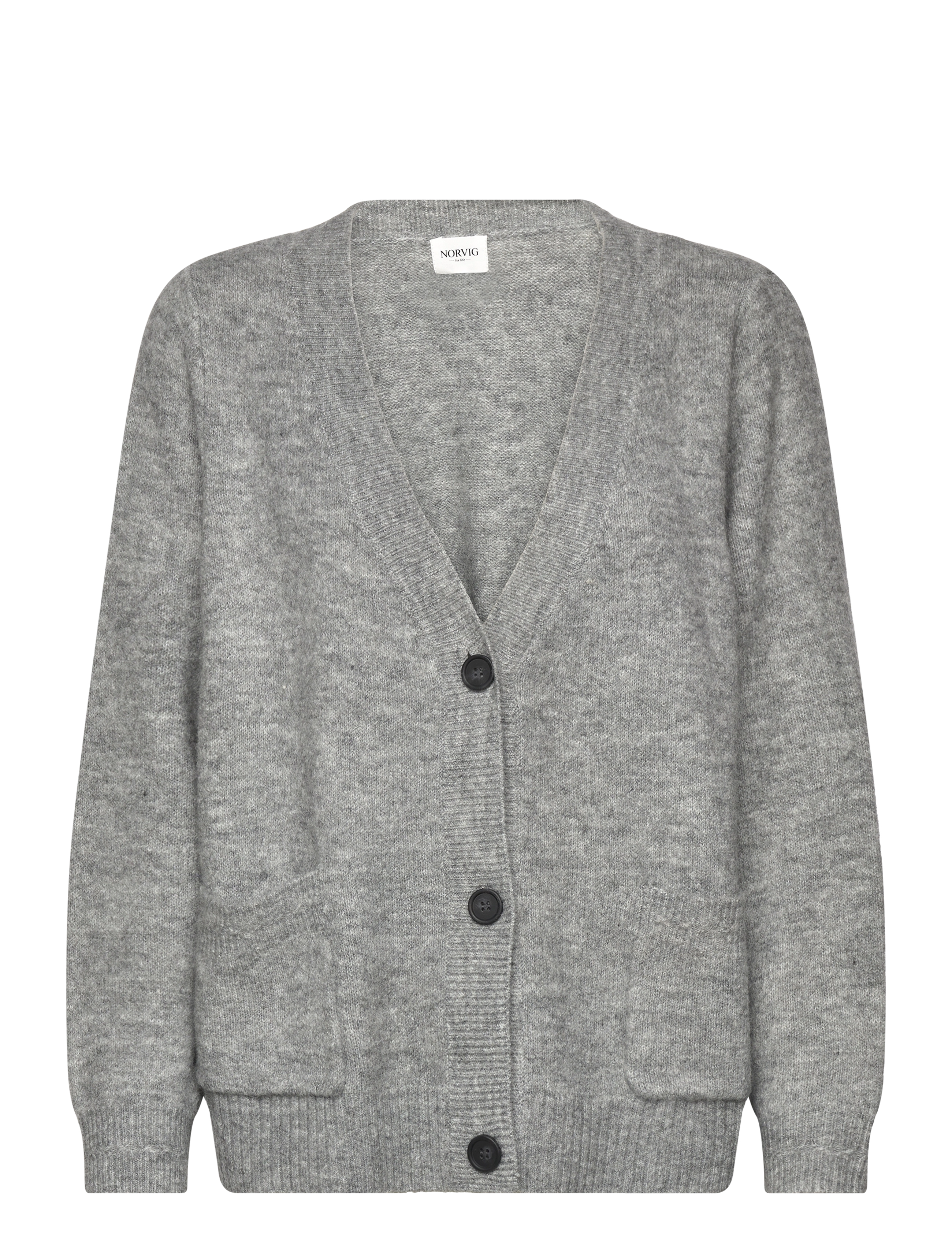NORVIG Jane Short Cardigan - NORVIG - DARK GREY MELANGE / grey