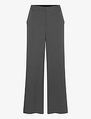 NORVIG - Caroline Long Pants - bukser med brede ben - dark grey melange - 0