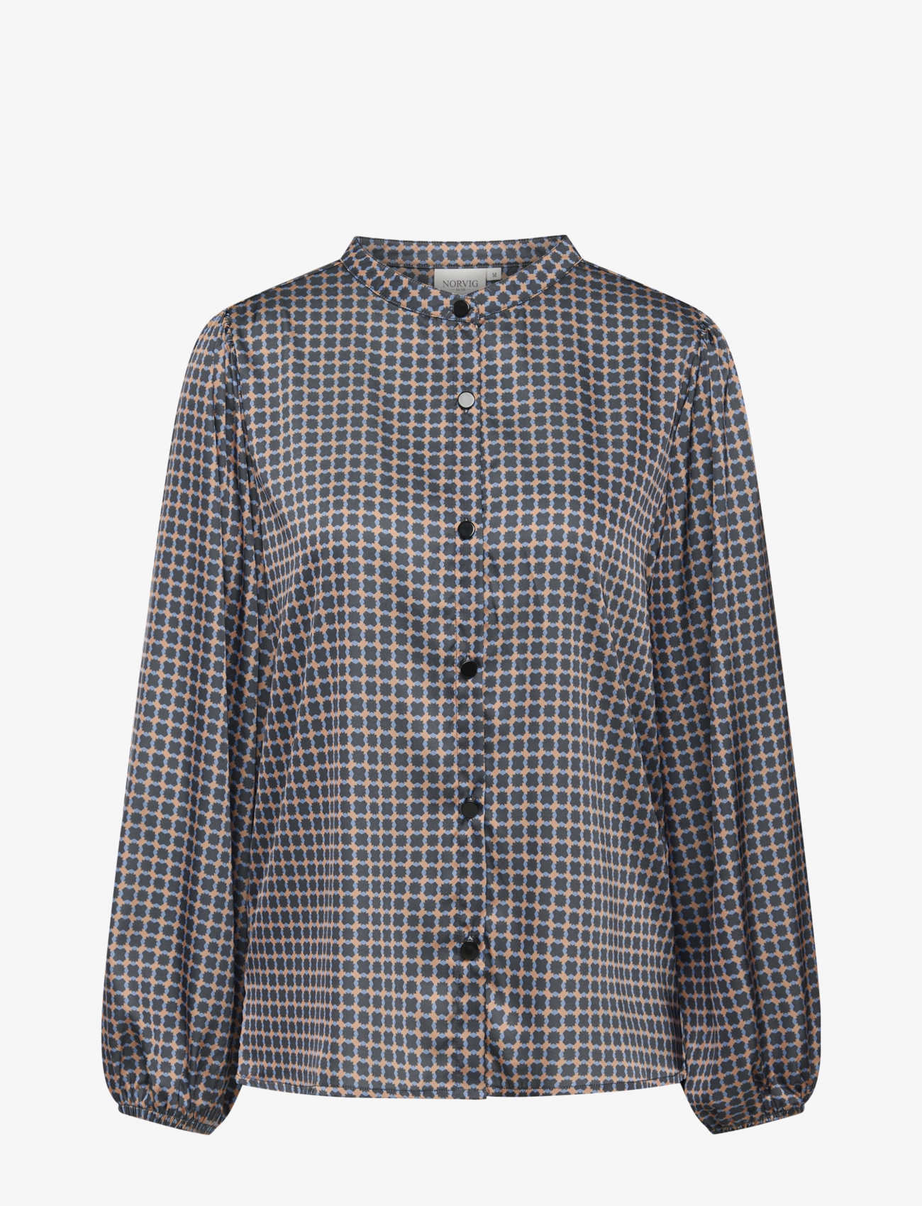 NORVIG Johanne Blouse - Pluusid ja särgid - ASPHALT AOP / black