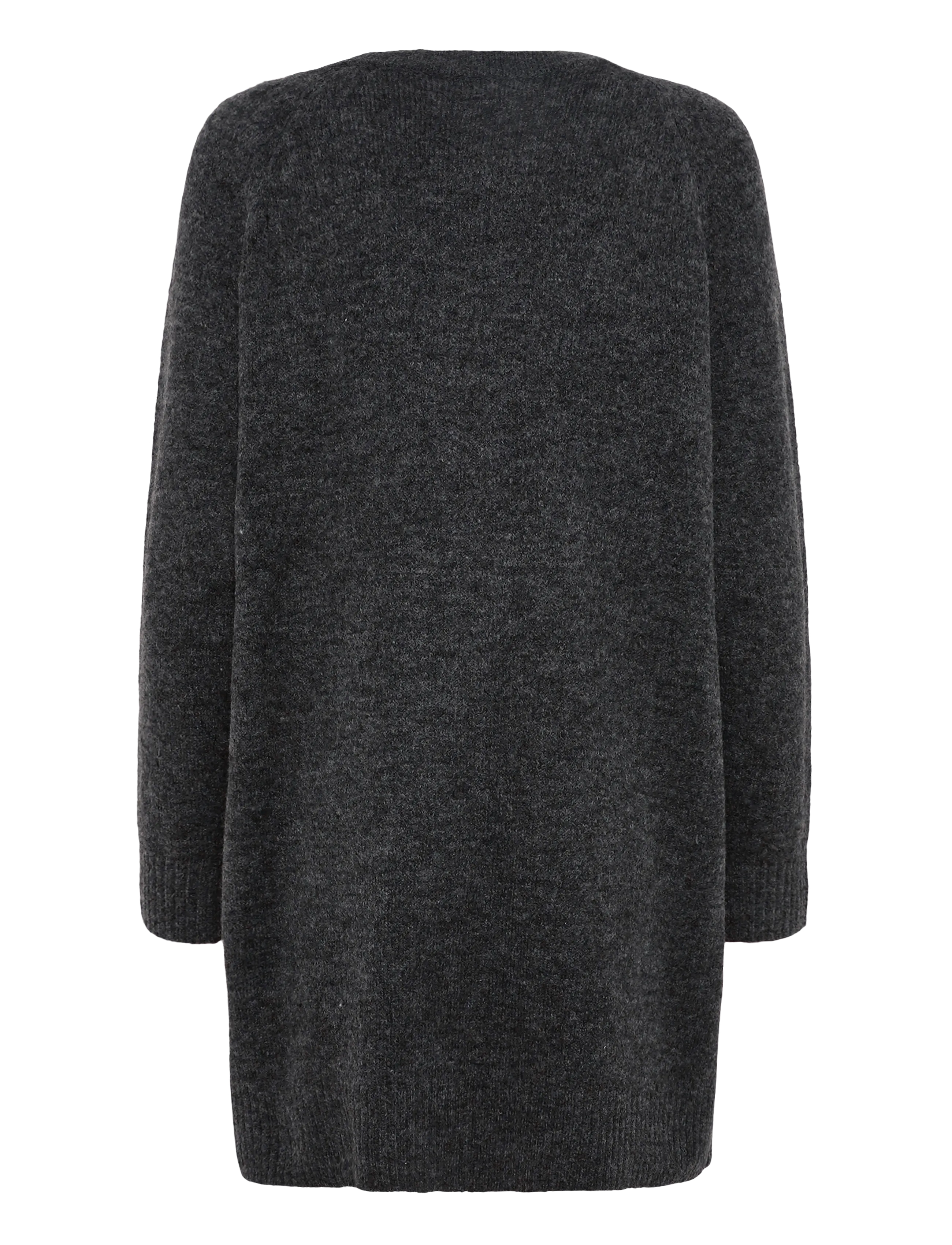 NORVIG - Jane Long Cardigan - höstkläder - anthracite grey melange - 1
