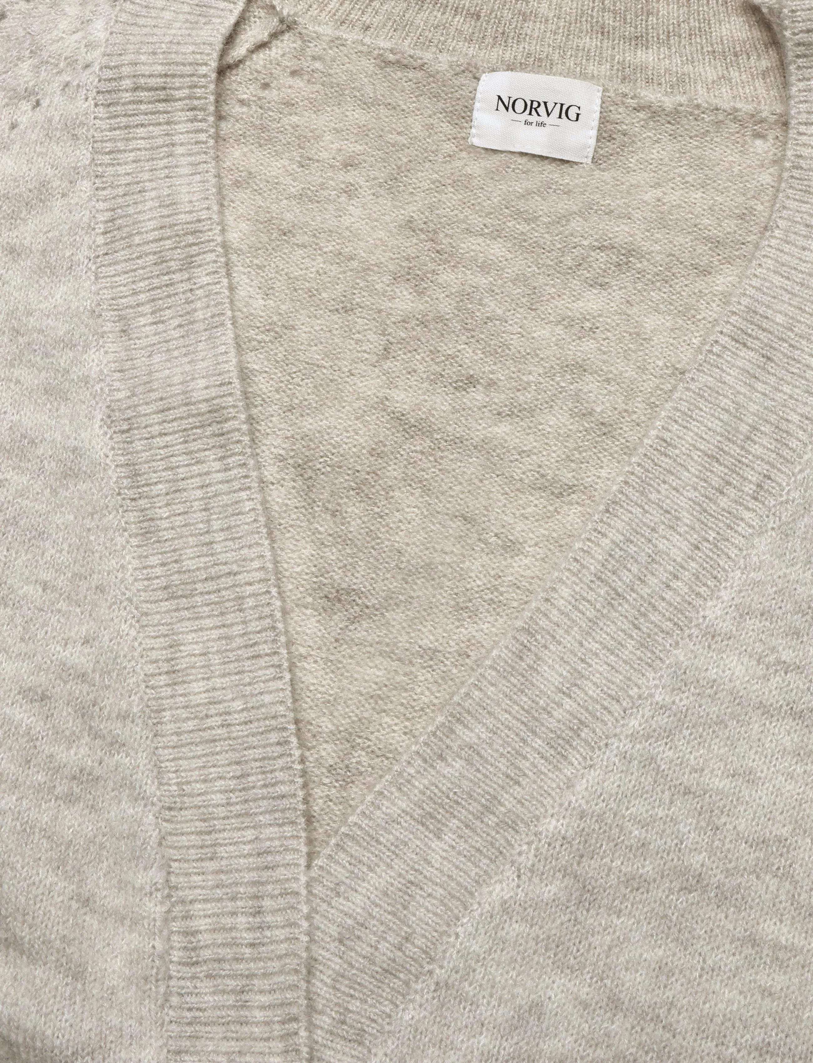 NORVIG - Jane Long Cardigan - herbstliche kleidung - beige melange - 2