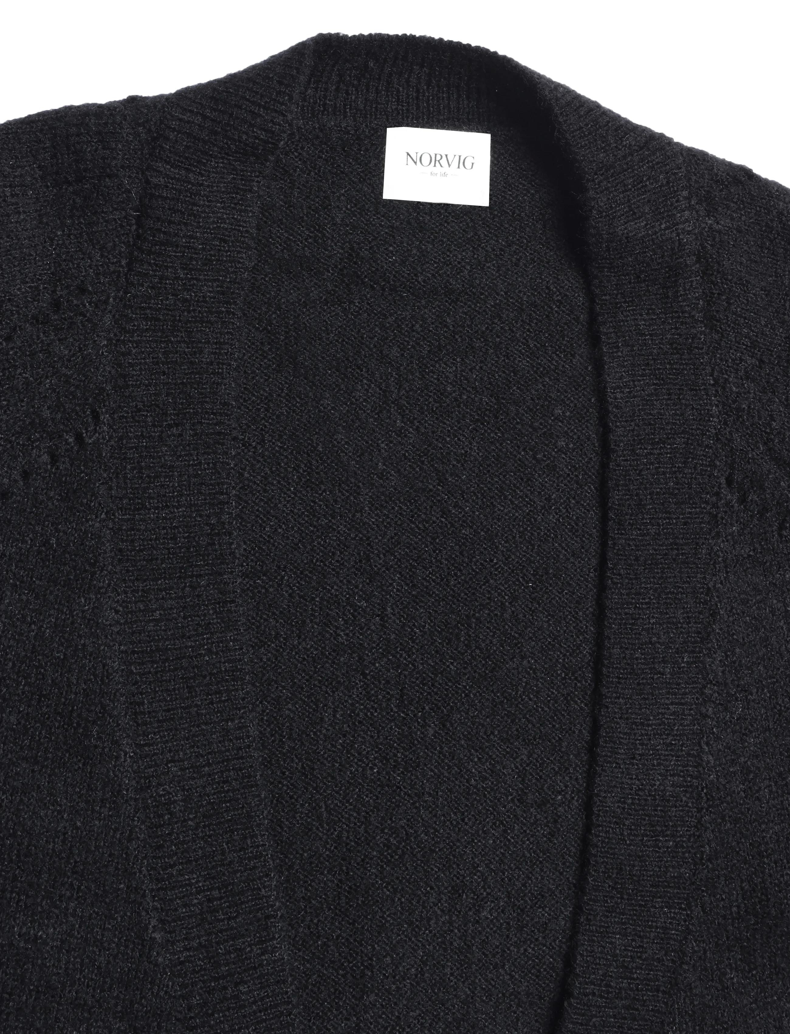 NORVIG - Jane Long Cardigan - cardigans - black - 2