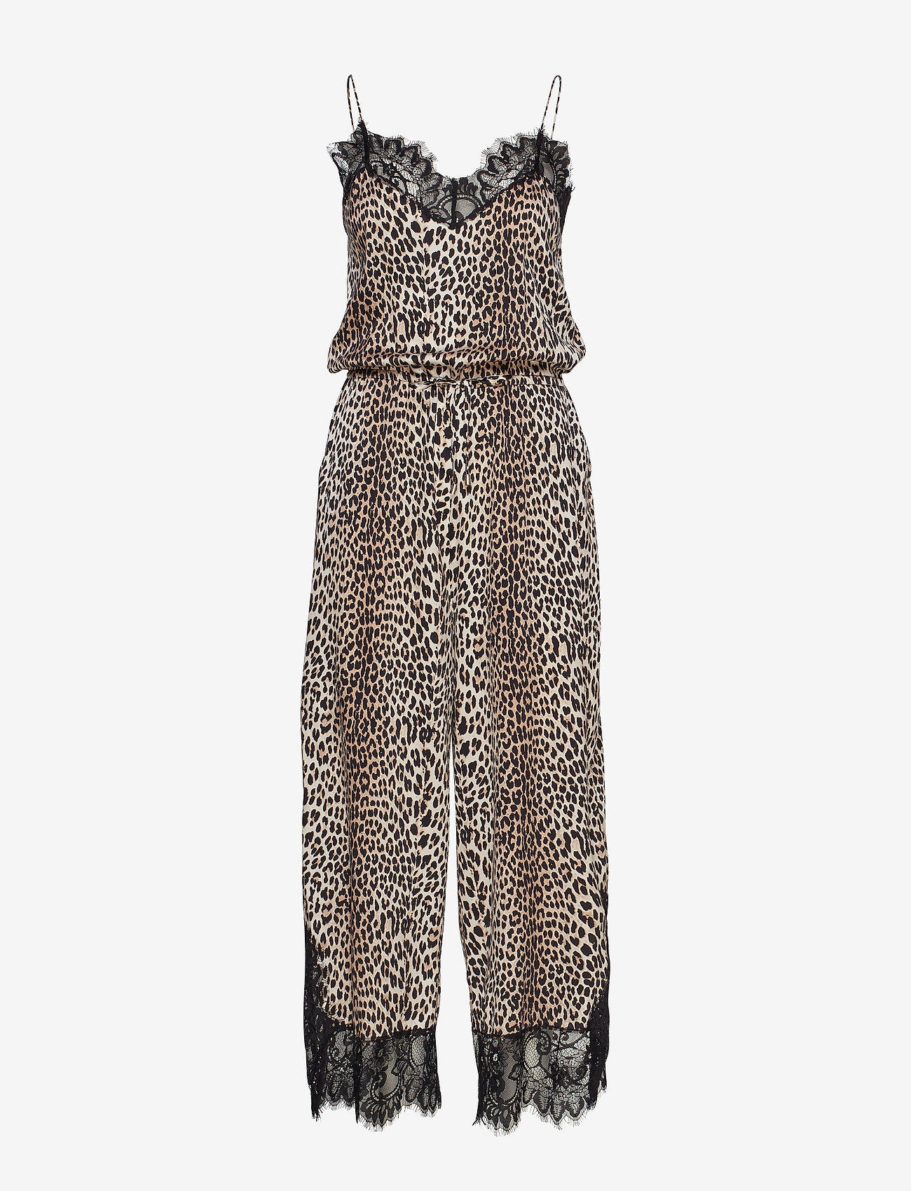 Notes du Nord - Lulu Silk Jumpsuit P - leopard - 0