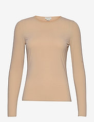 Notes du Nord - Melanie Blouse - long-sleeved tops - nude - 0