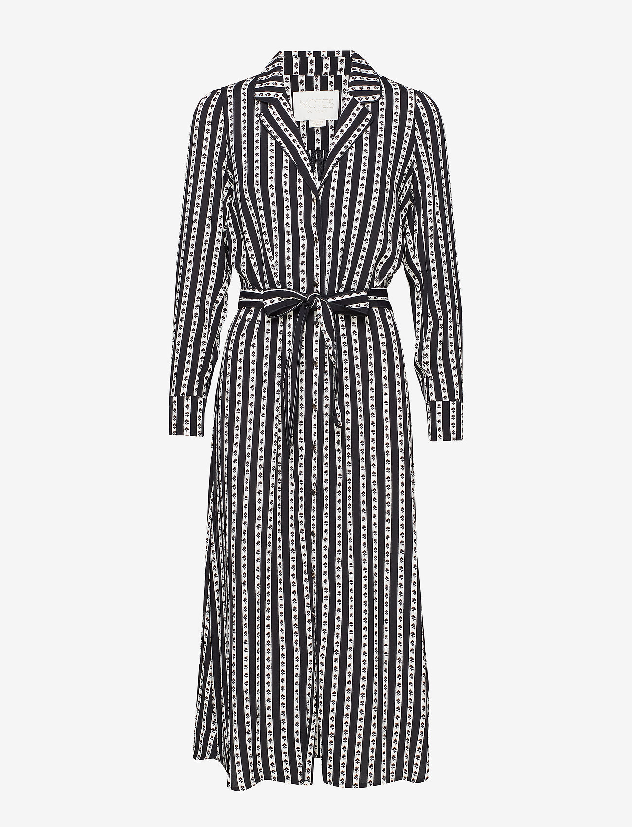 Notes du Nord - Nelly Dress - flower stripe - 0
