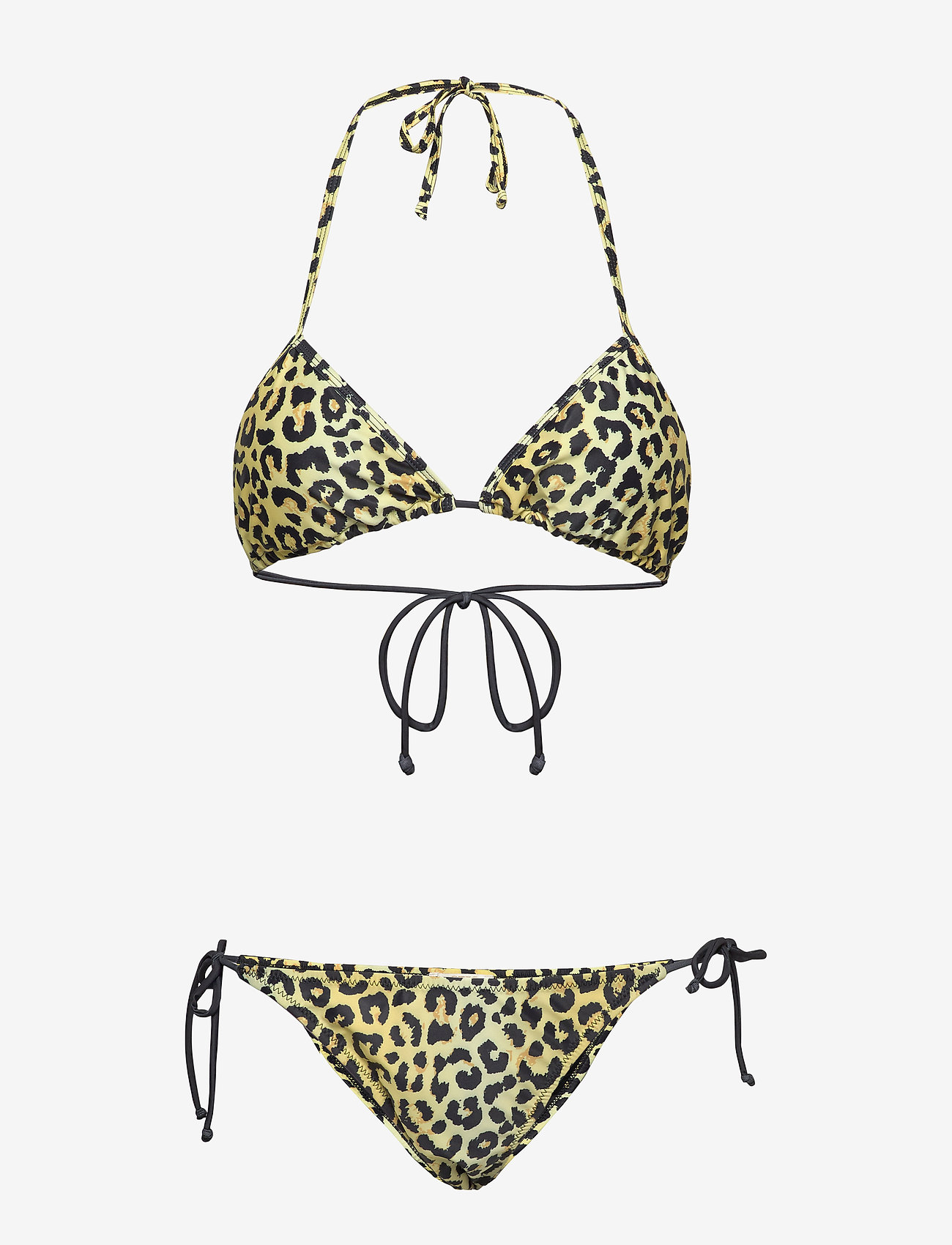 Notes du Nord - Obi Triangle Bikini - lemon leopard - 0