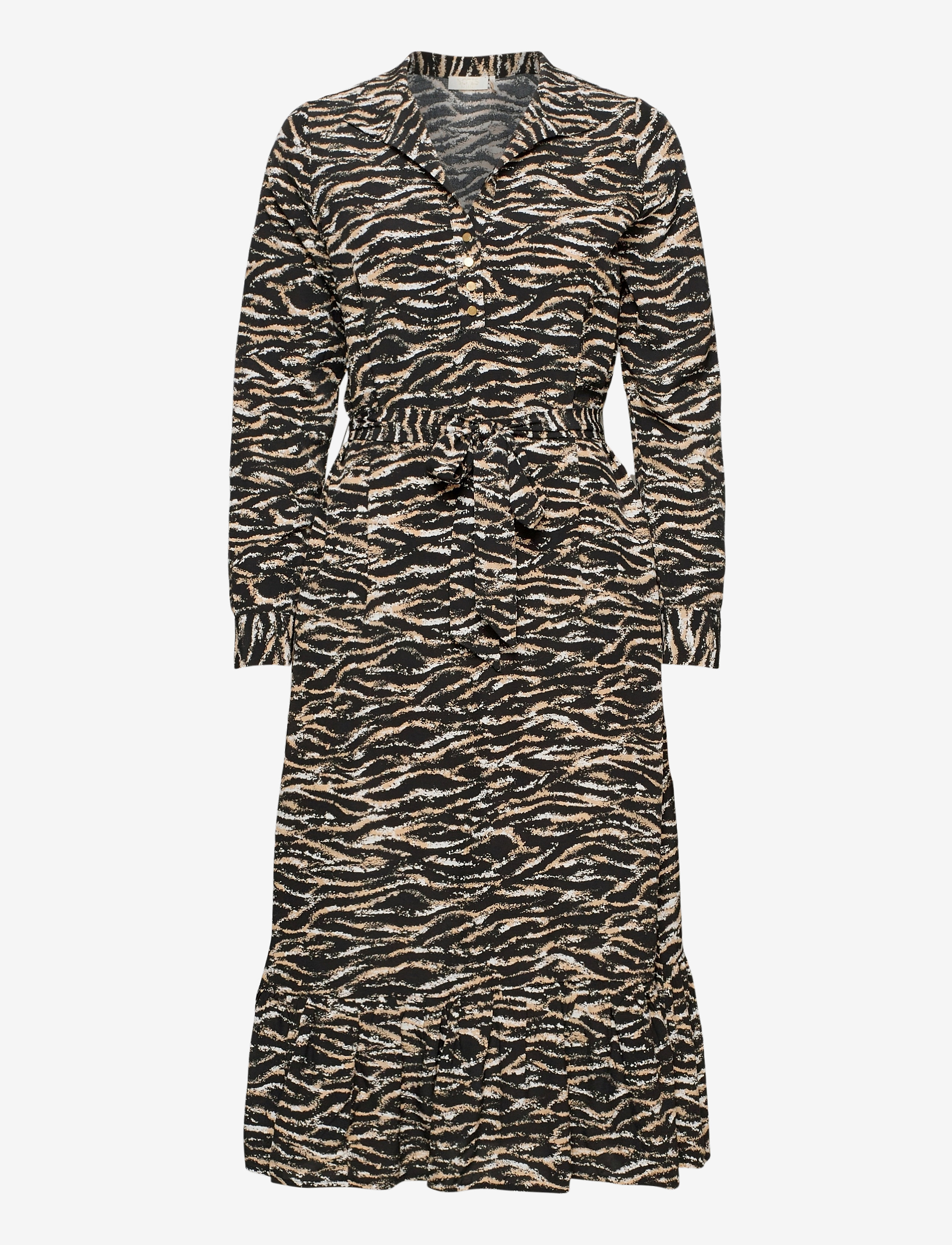 Notes du Nord Rosie Zebra Dress - Jurken - ZEBRA / black