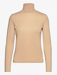 Notes du Nord - Melanie High Neck Blouse - long-sleeved tops - nude - 0