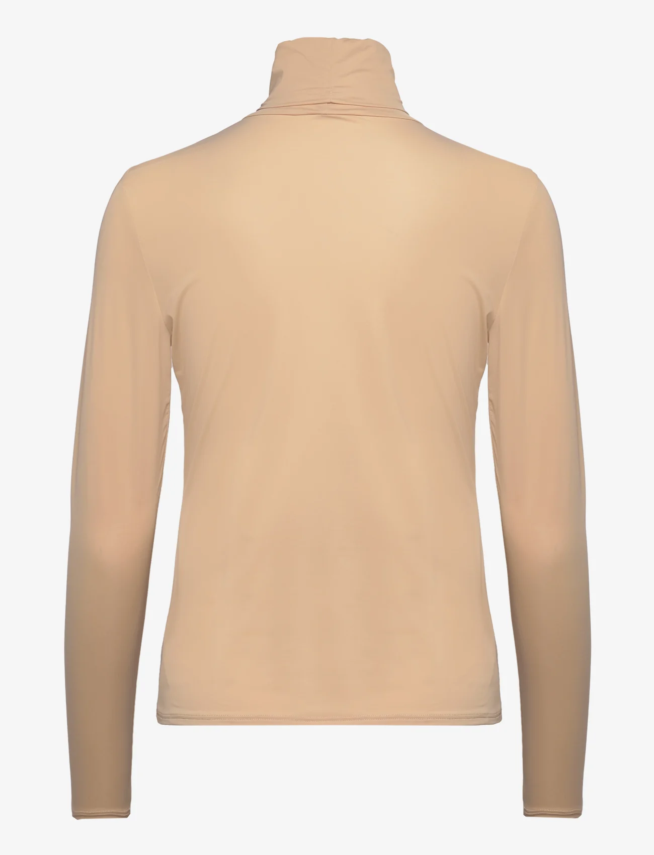 Notes du Nord - Melanie High Neck Blouse - long-sleeved tops - nude - 1