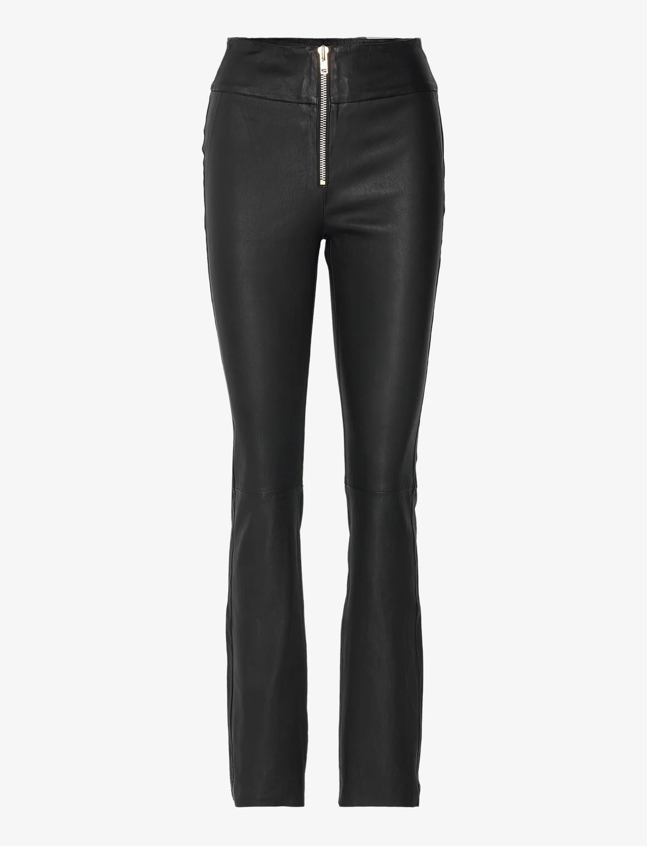 Notes du Nord - Anna Leather Pants - ballīšu apģērbs par outlet cenām - noir - 0