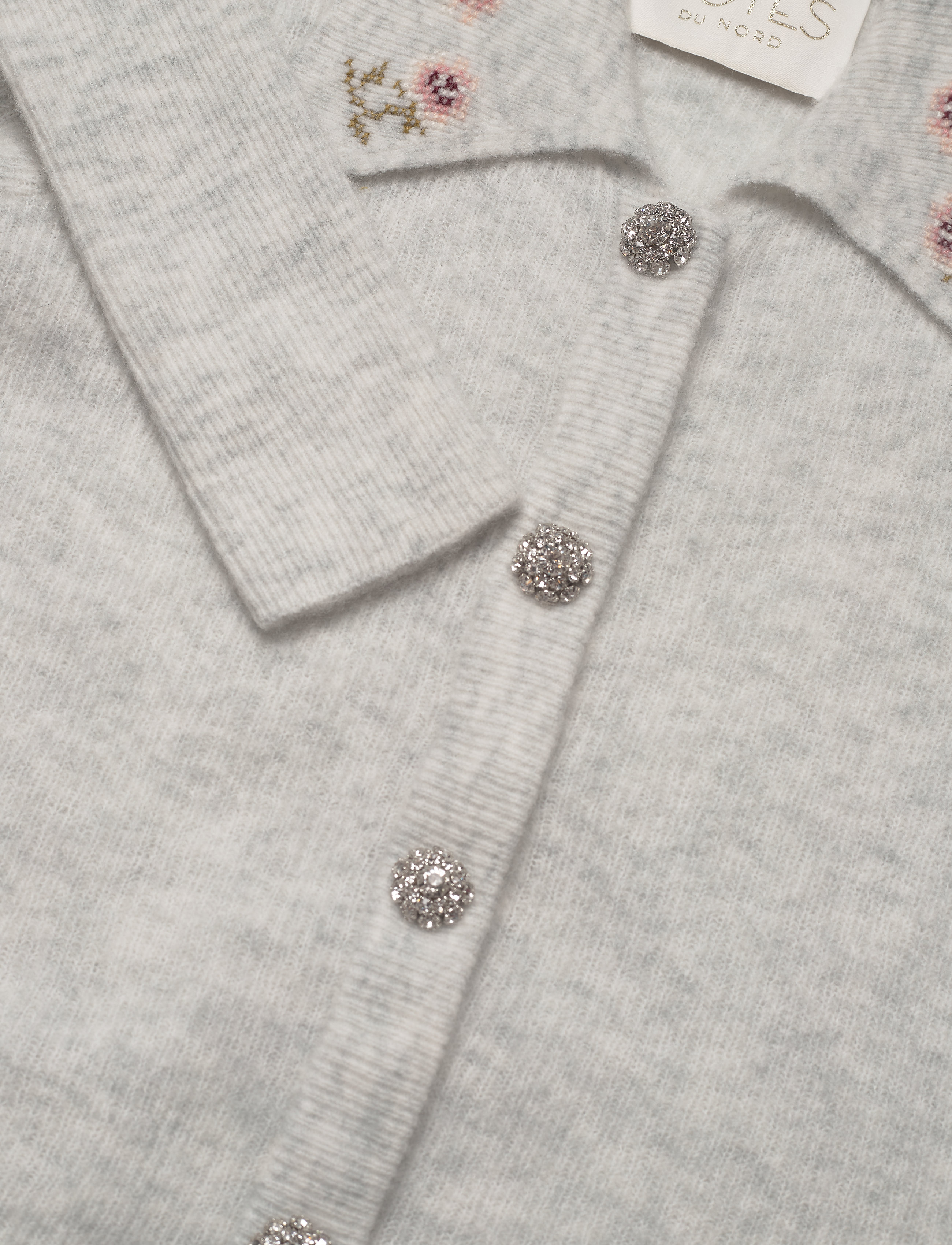 Notes du Nord - Anoush Cardigan - grey melange - 2