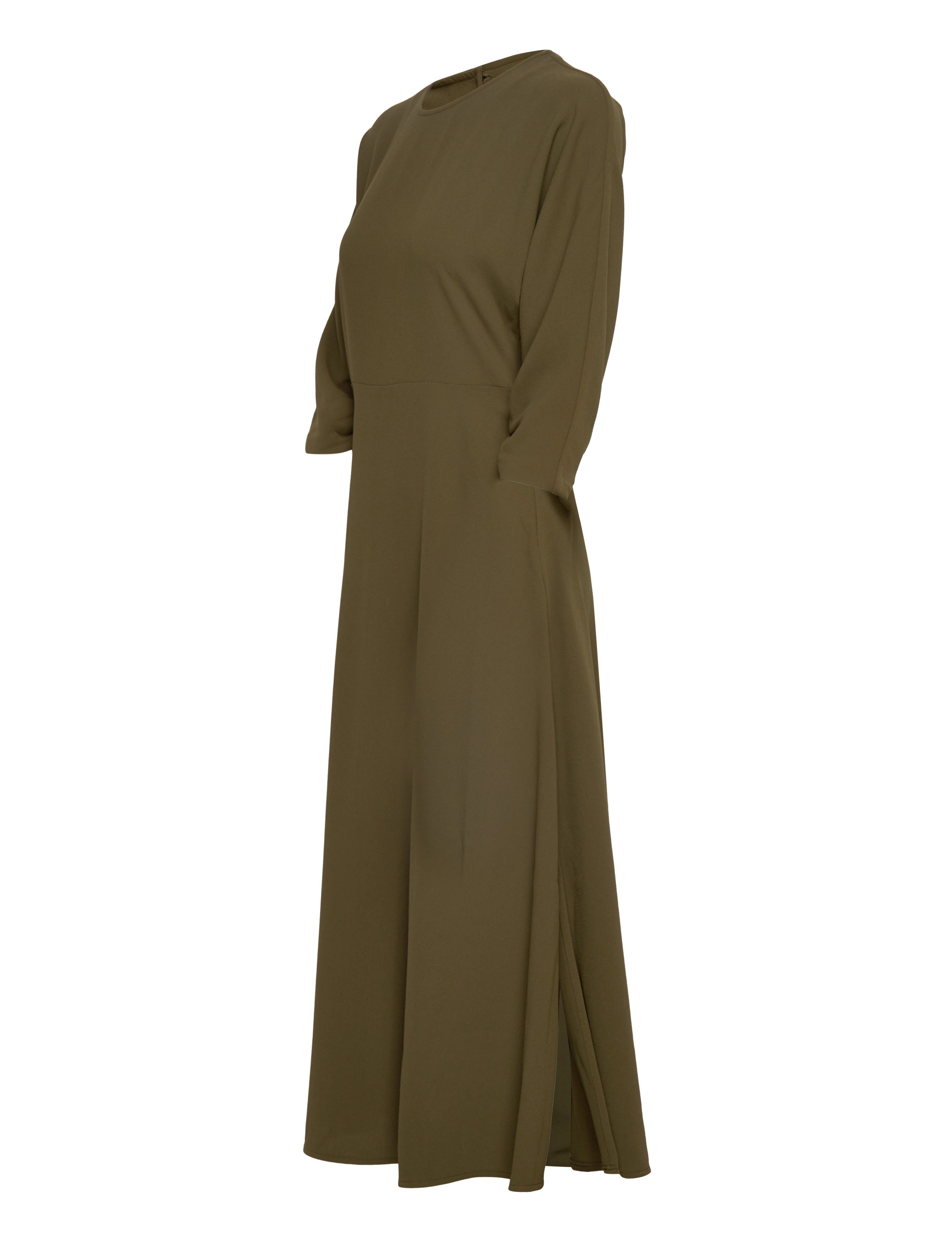 Notes du Nord - Oliana O-Neck Dress - dark olive - 2