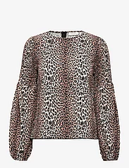 Notes du Nord - Bella Blouse - long-sleeved blouses - leopard - 0