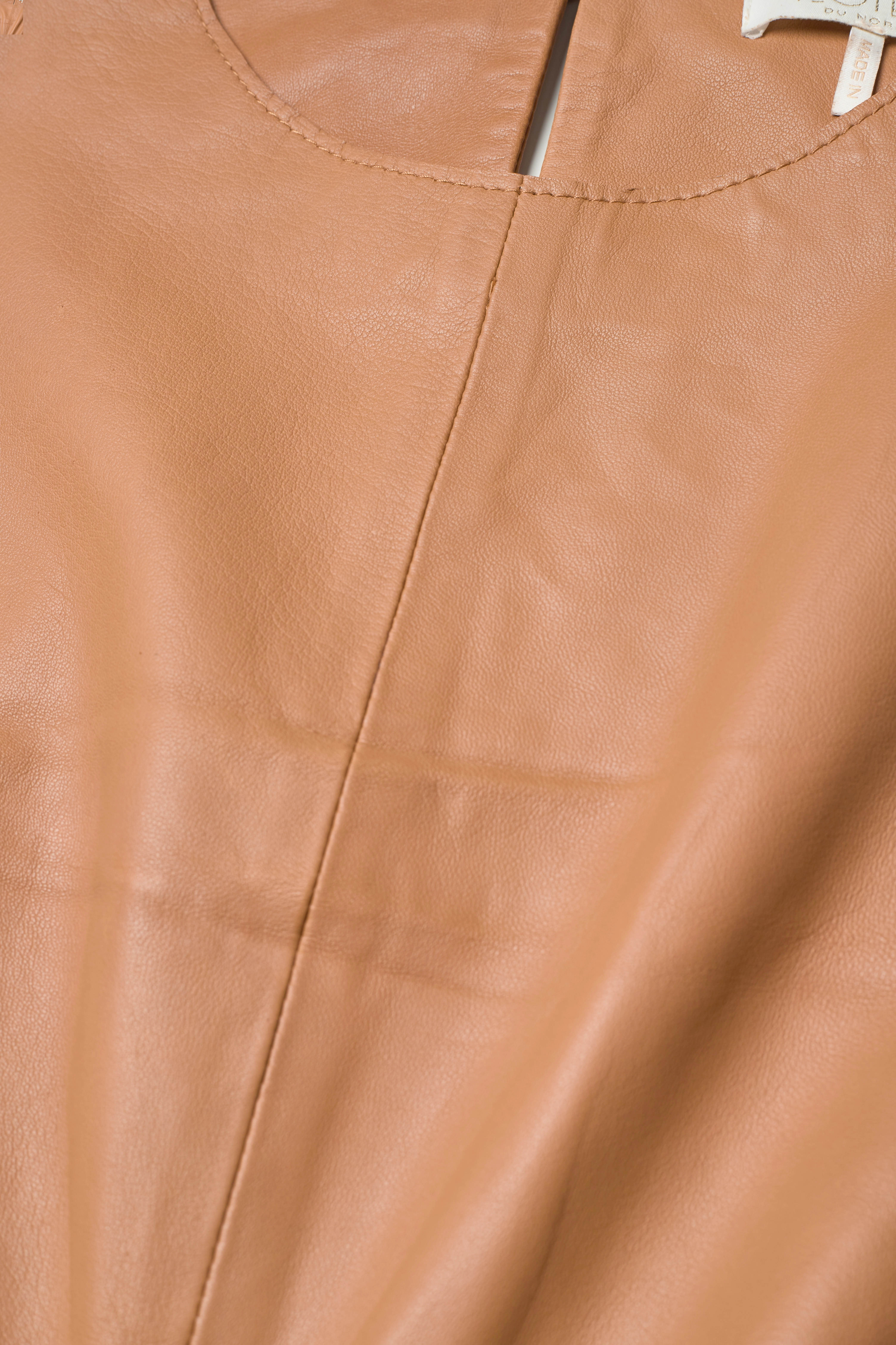 Notes du Nord - Chia Leather Dress - brown sugar - 2