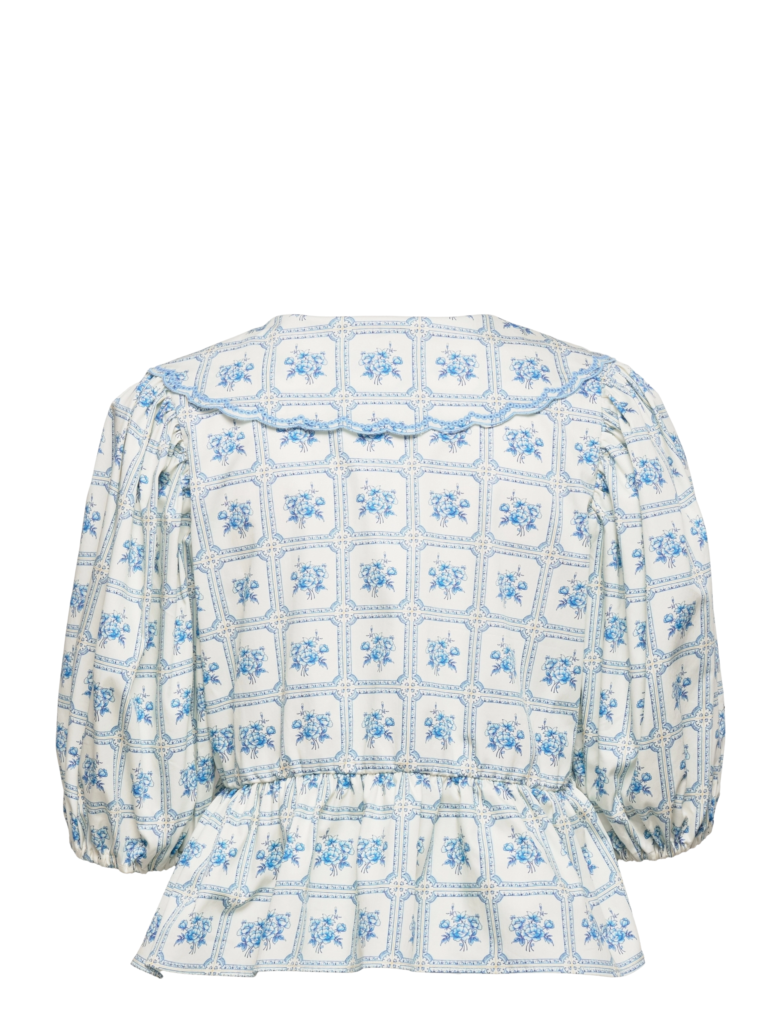 Notes du Nord - Cleo Blouse - flower tiles - 1