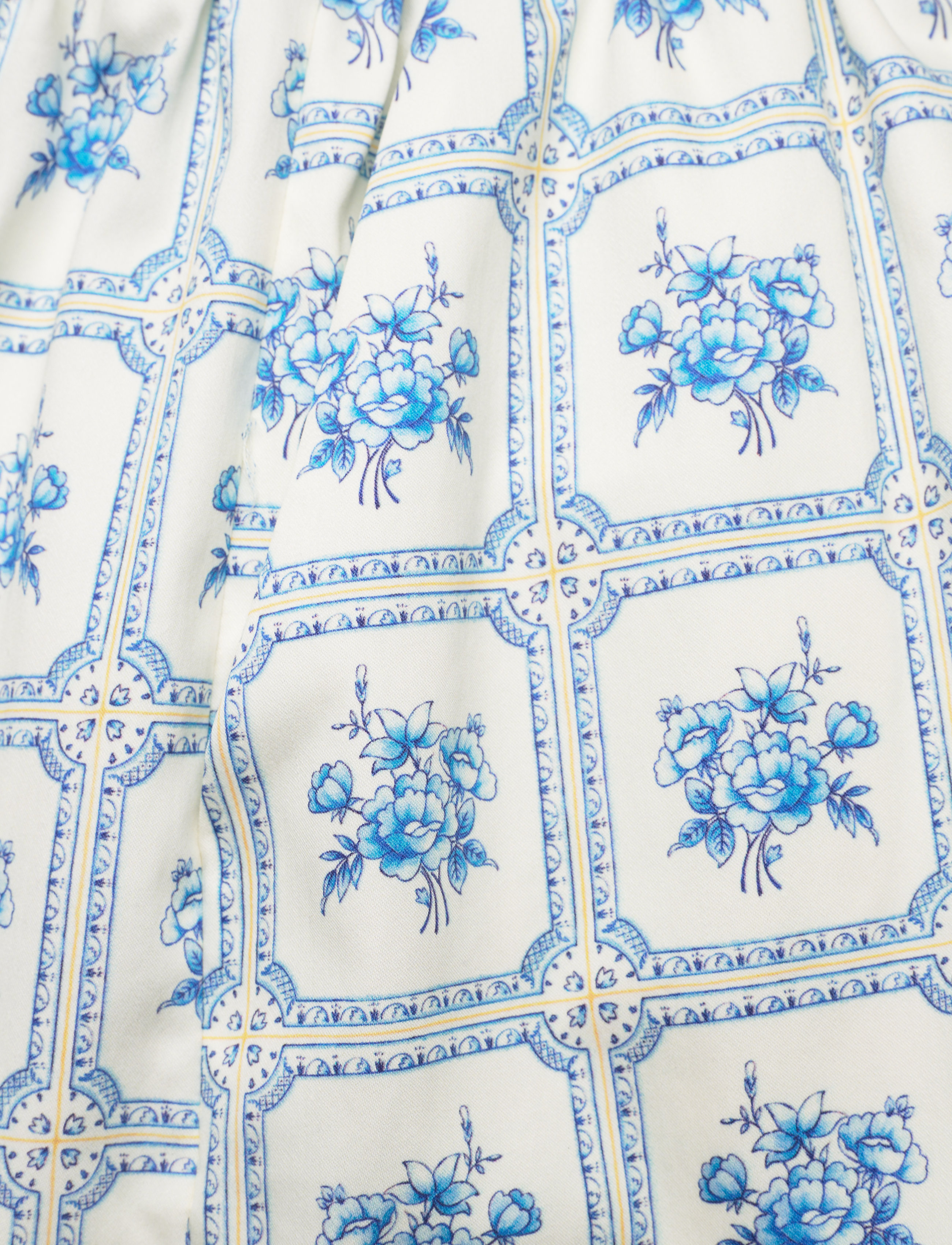 Notes du Nord - Cleo Shorts - flower tiles - 2