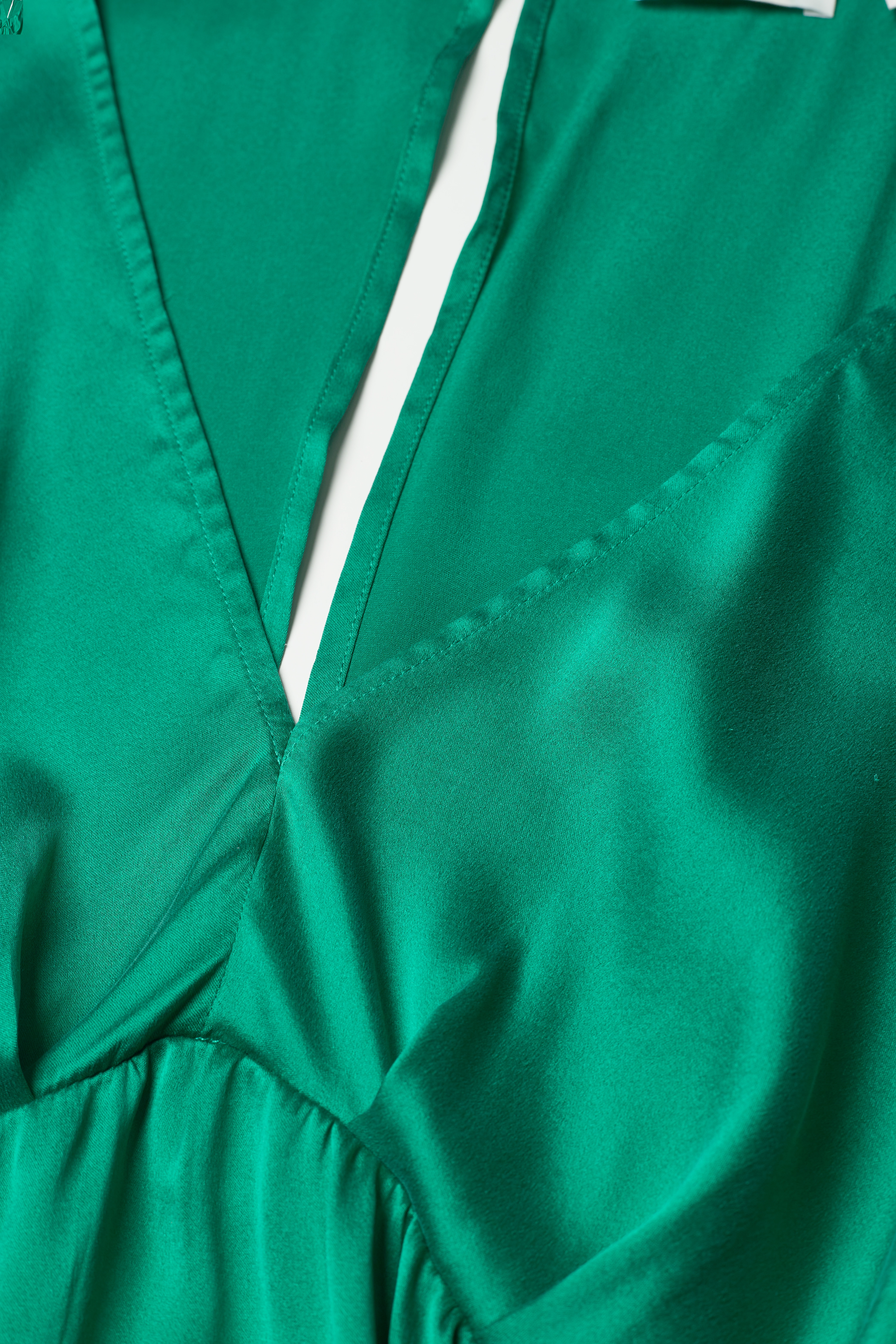 Notes du Nord - Cilla Organic Silk Top - emerald - 2