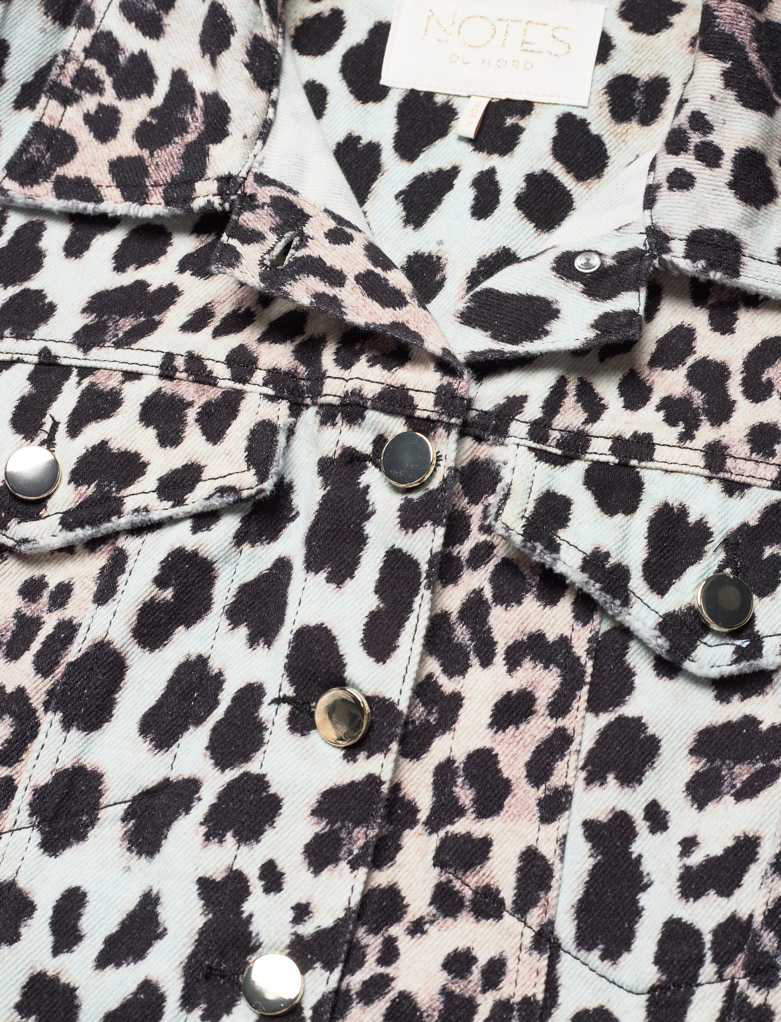 Notes du Nord - Venice Denim Jacket P - leopard - 3