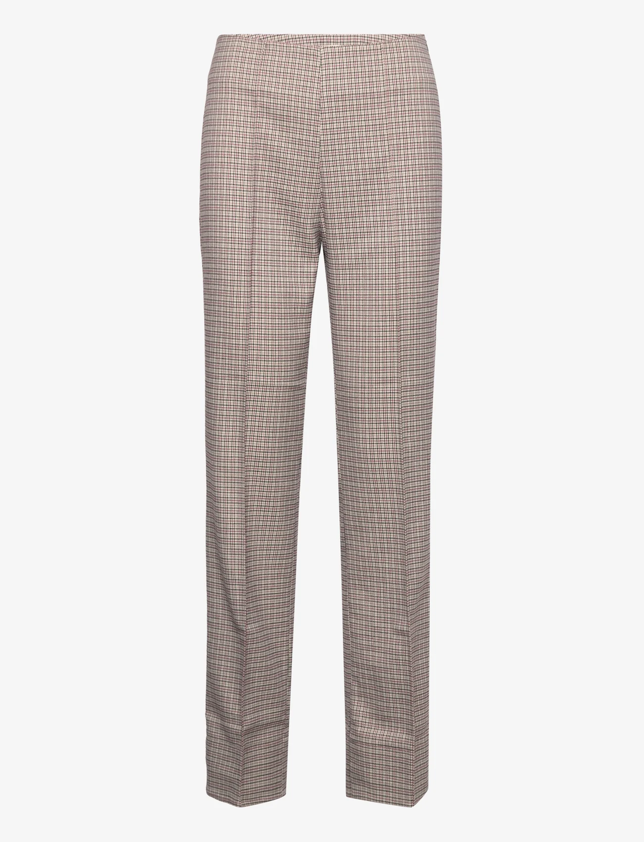 Notes du Nord - Emia Pants - slim fit trousers - checked - 0