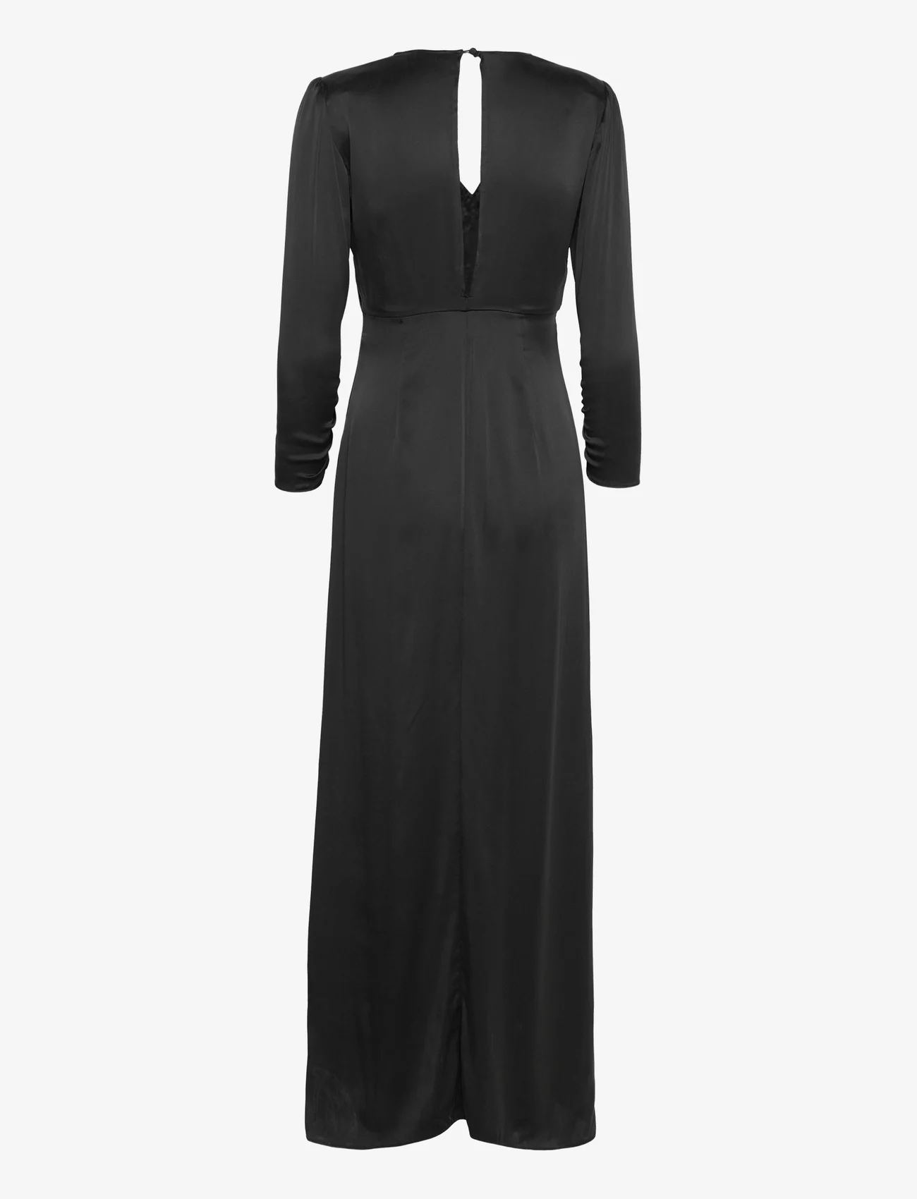 Notes du Nord - Fenya Organic Silk Drape Dress S - noir - 1