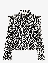 Notes du Nord - Gia Denim Jacket - forårsjakker - zebra - 0
