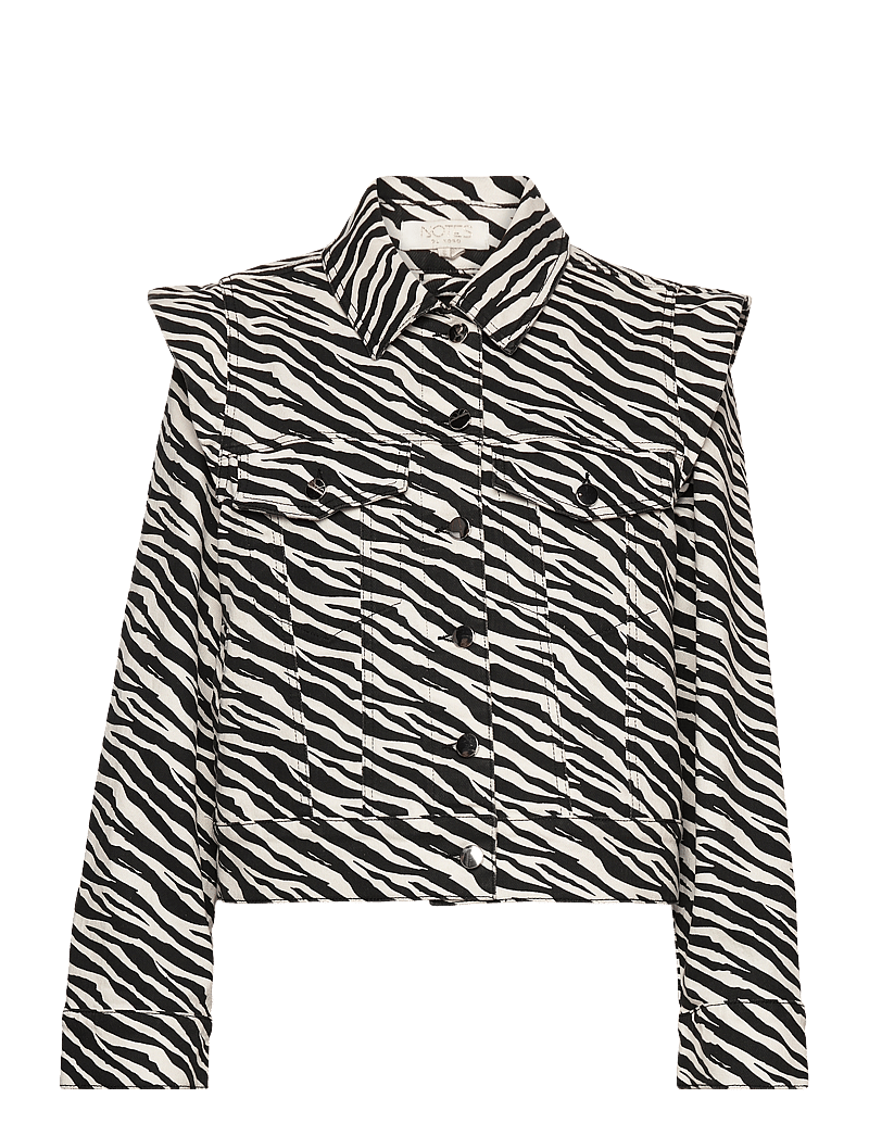 Notes du Nord - Gia Denim Jacket - frühlingsjacken - zebra - 0