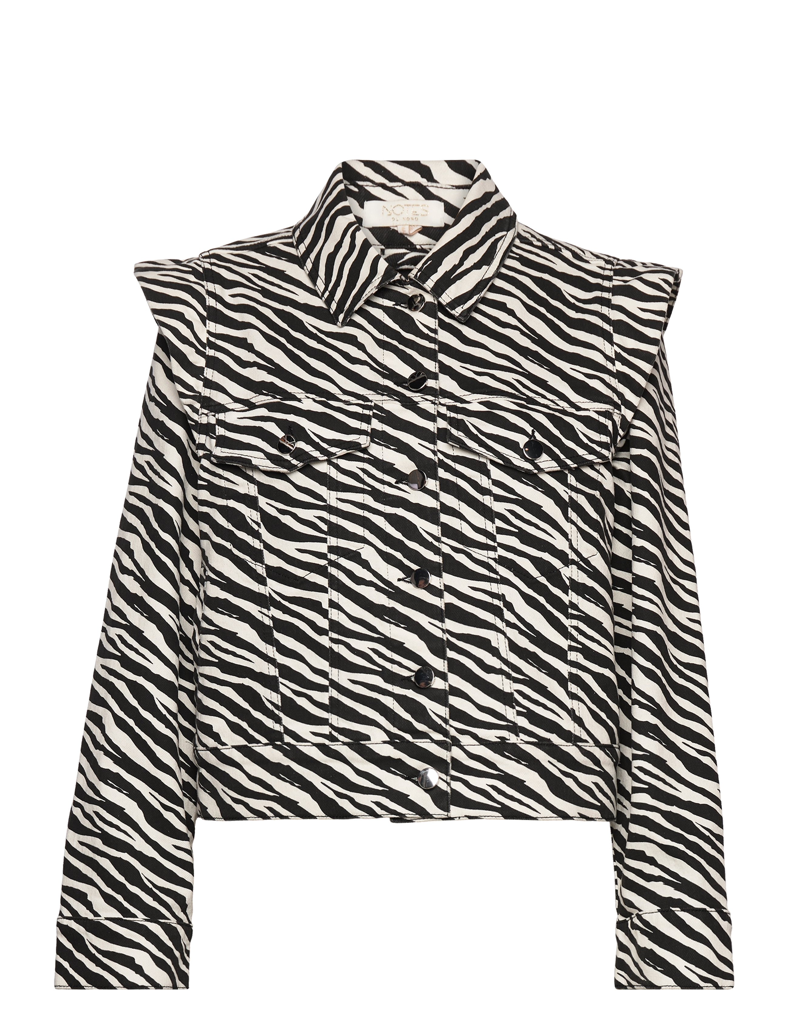 Notes du Nord Gia Denim Jacket - Transitional Layering - ZEBRA / black