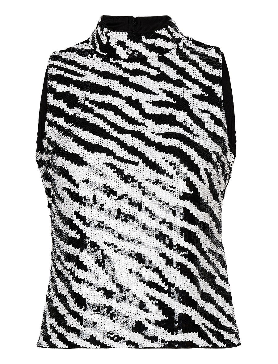 Notes du Nord - Glow Top - Ärmellose tops - zebra - 0