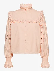 Notes du Nord - Gillian Shirt - långärmade skjortor - peach - 0