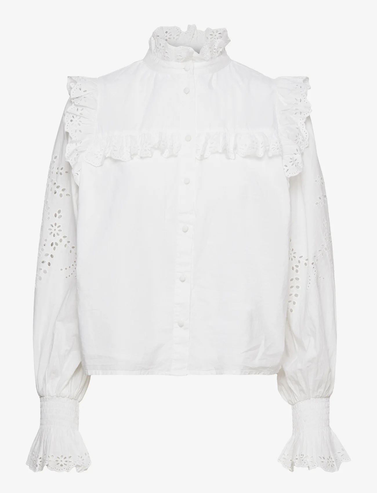 Notes du Nord - Gillian Shirt - langærmede skjorter - white - 0
