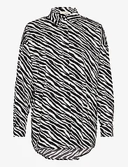 Notes du Nord - Kira Shirt P - långärmade skjortor - zebra - 0