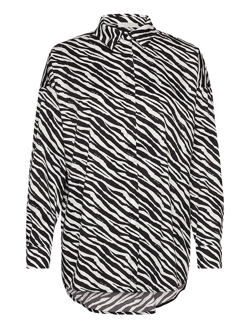 Notes du Nord - Kira Shirt P - chemises à manches longues - zebra - 0