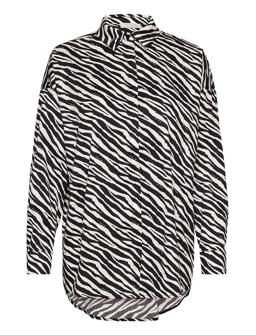 Notes du Nord - Kira Shirt P - chemises à manches longues - zebra - 0
