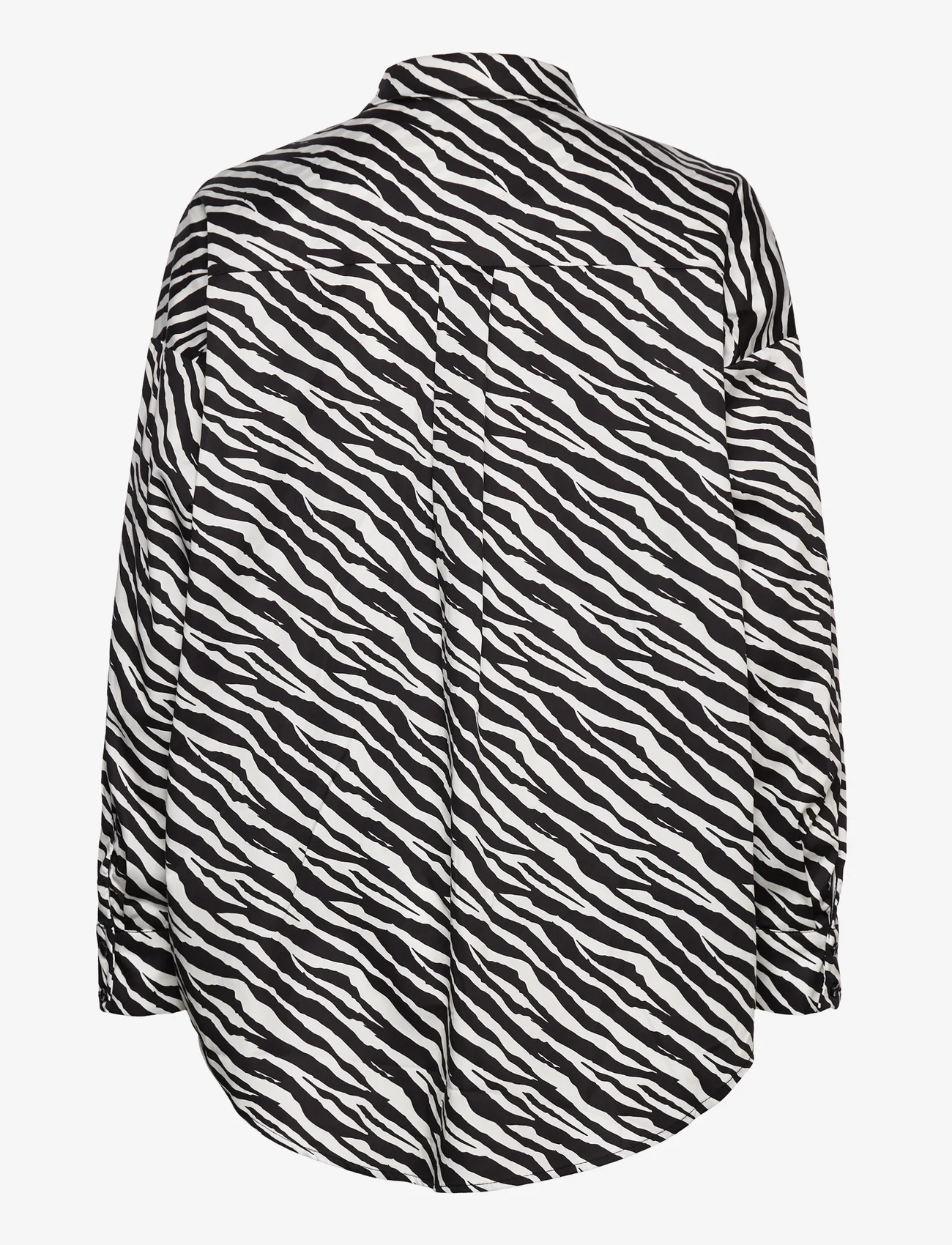 Notes du Nord - Kira Shirt P - långärmade skjortor - zebra - 1