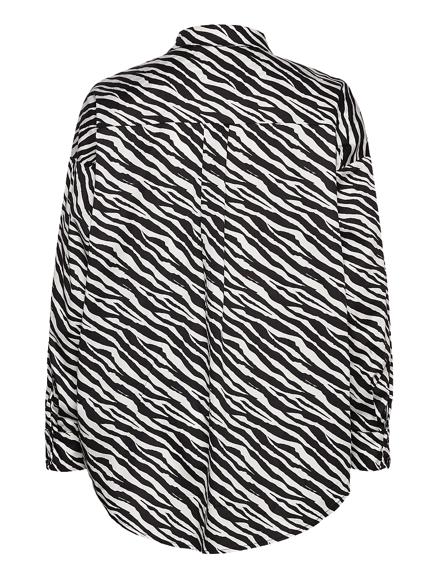 Notes du Nord - Kira Shirt P - chemises à manches longues - zebra - 1