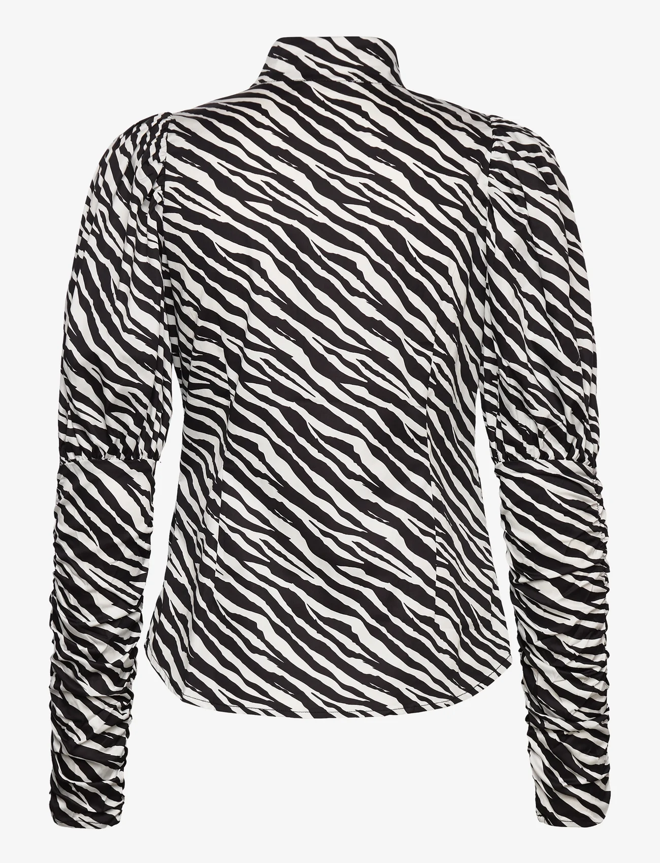 Notes du Nord - Nila Shirt P - langärmlige hemden - zebra - 1