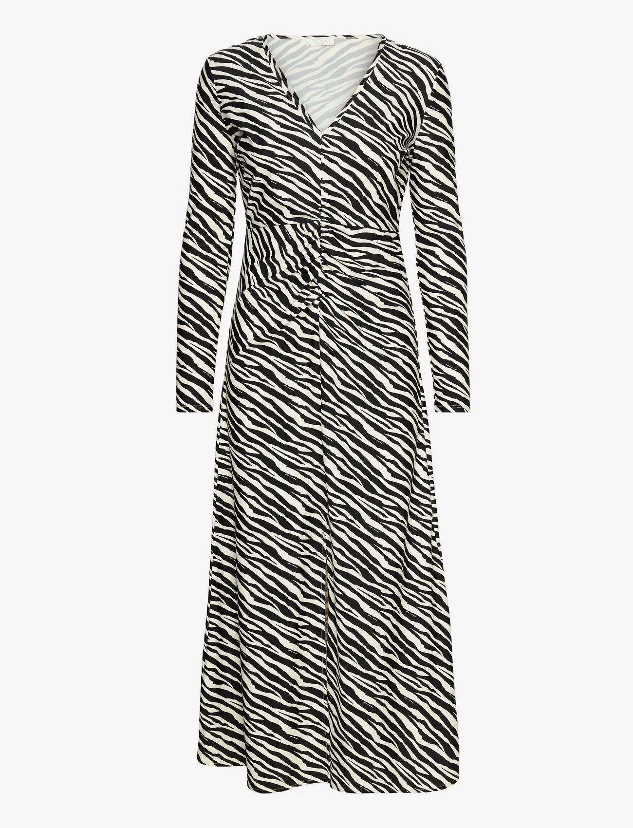 Notes du Nord - Glee Recycled Dress - marškinėlių tipo suknelės - zebra - 0