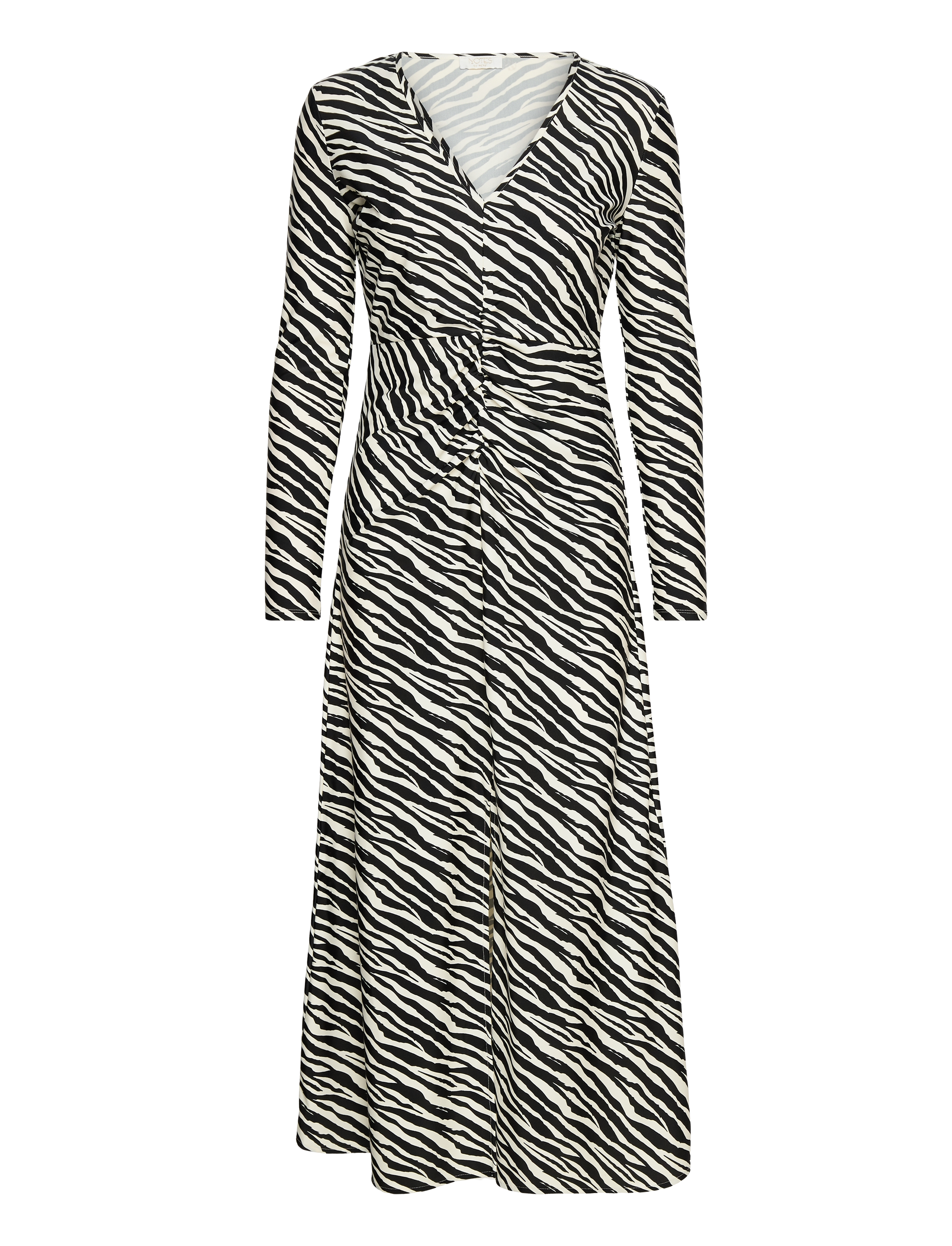 Notes du Nord Glee Recycled Dress - T-shirtkjoler - ZEBRA / black