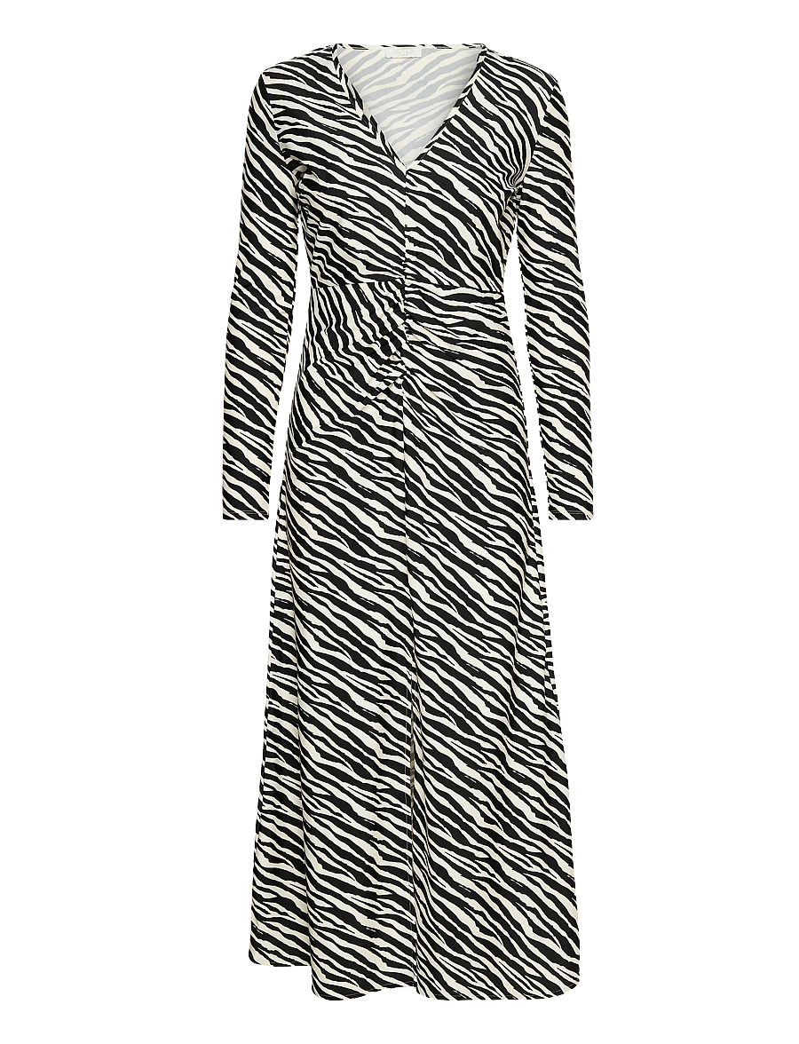 Notes du Nord - Glee Recycled Dress - t-paitamekot - zebra - 0