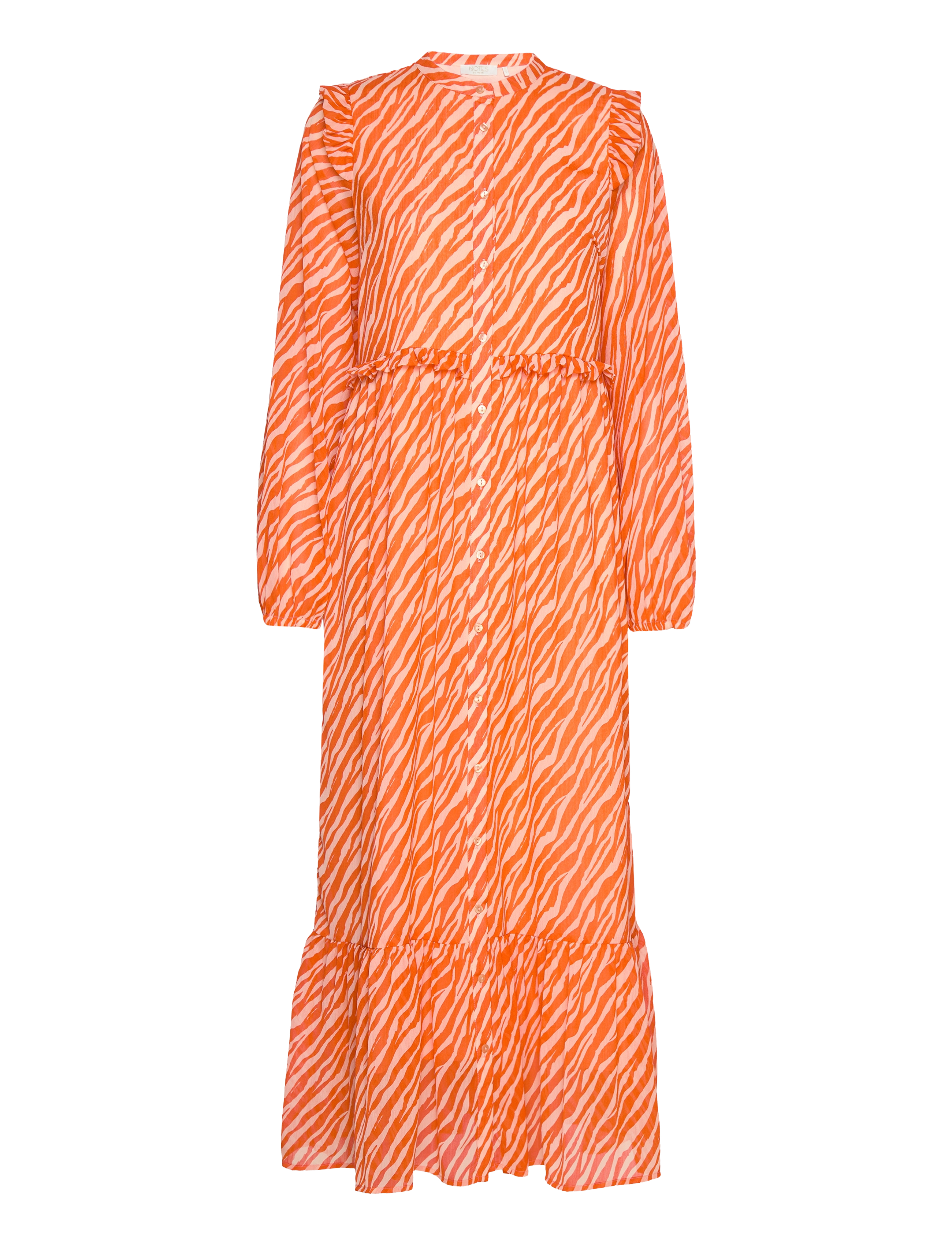 NOTES DU NORD Genny Recycled Maxi Kleid Orange - 34 - Damen