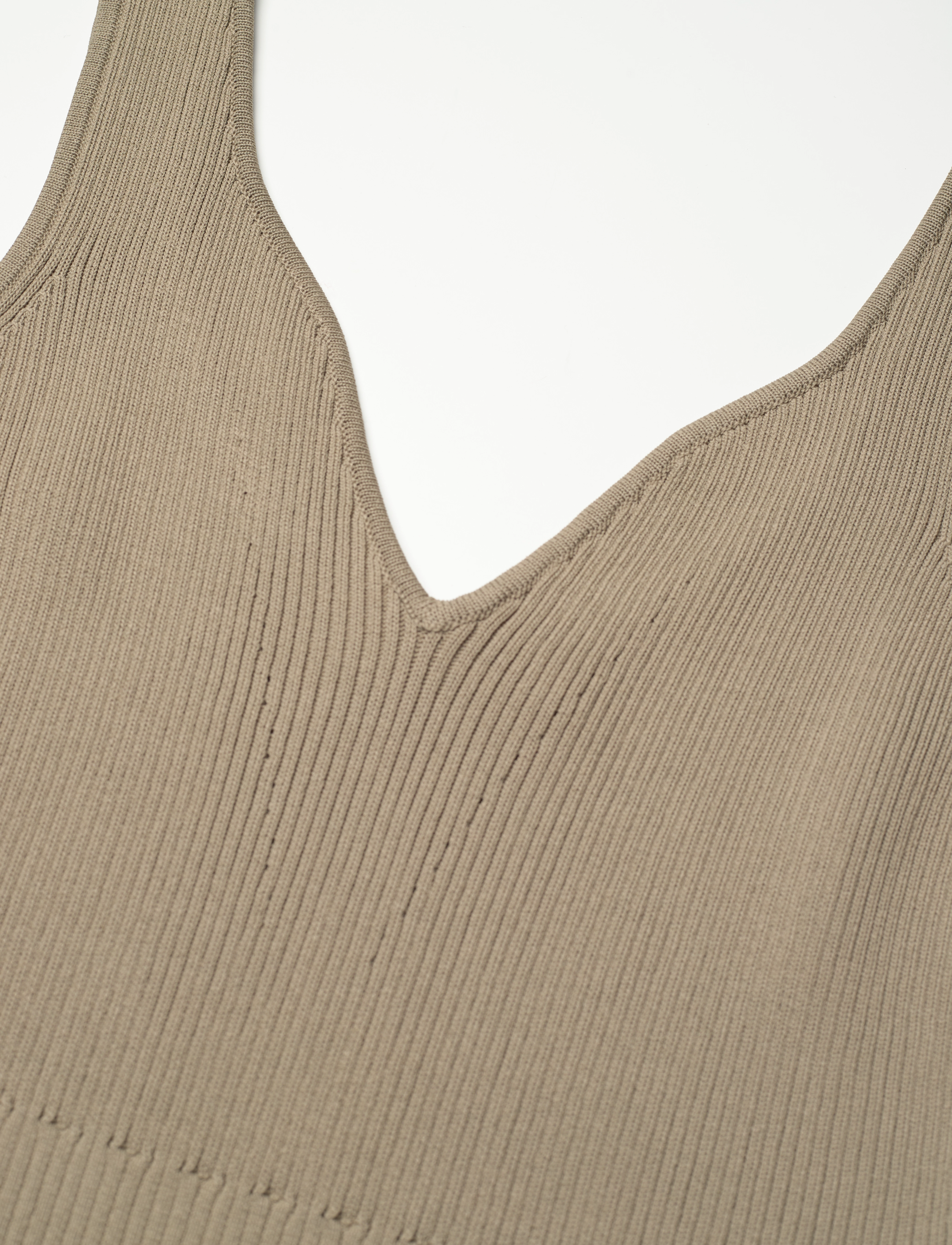 Notes du Nord - Hollie Knitted Dress - stramme kjoler - soft khaki - 2