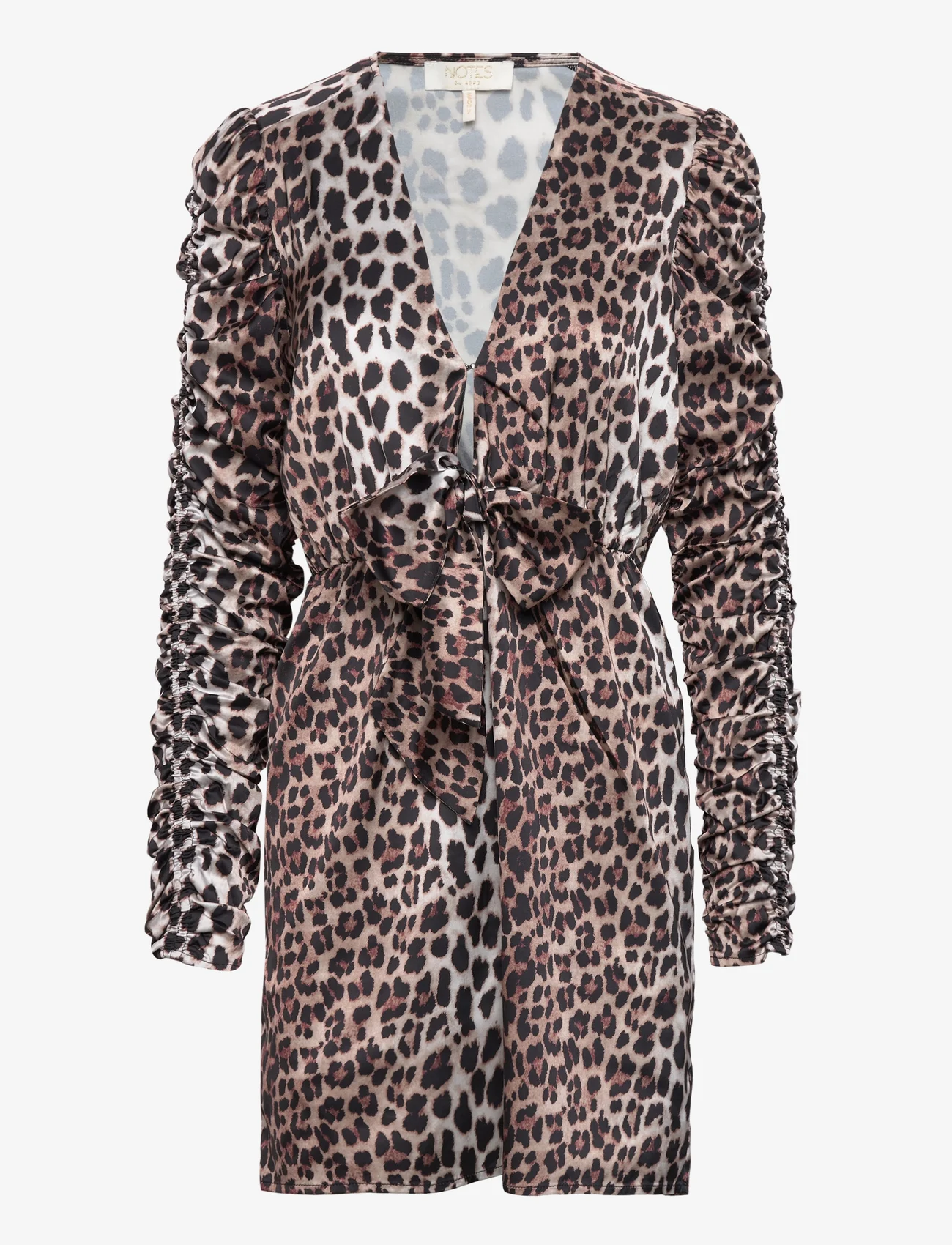 Notes du Nord - Hayes Recycled Short Dress - sukienki letnie - leopard - 0