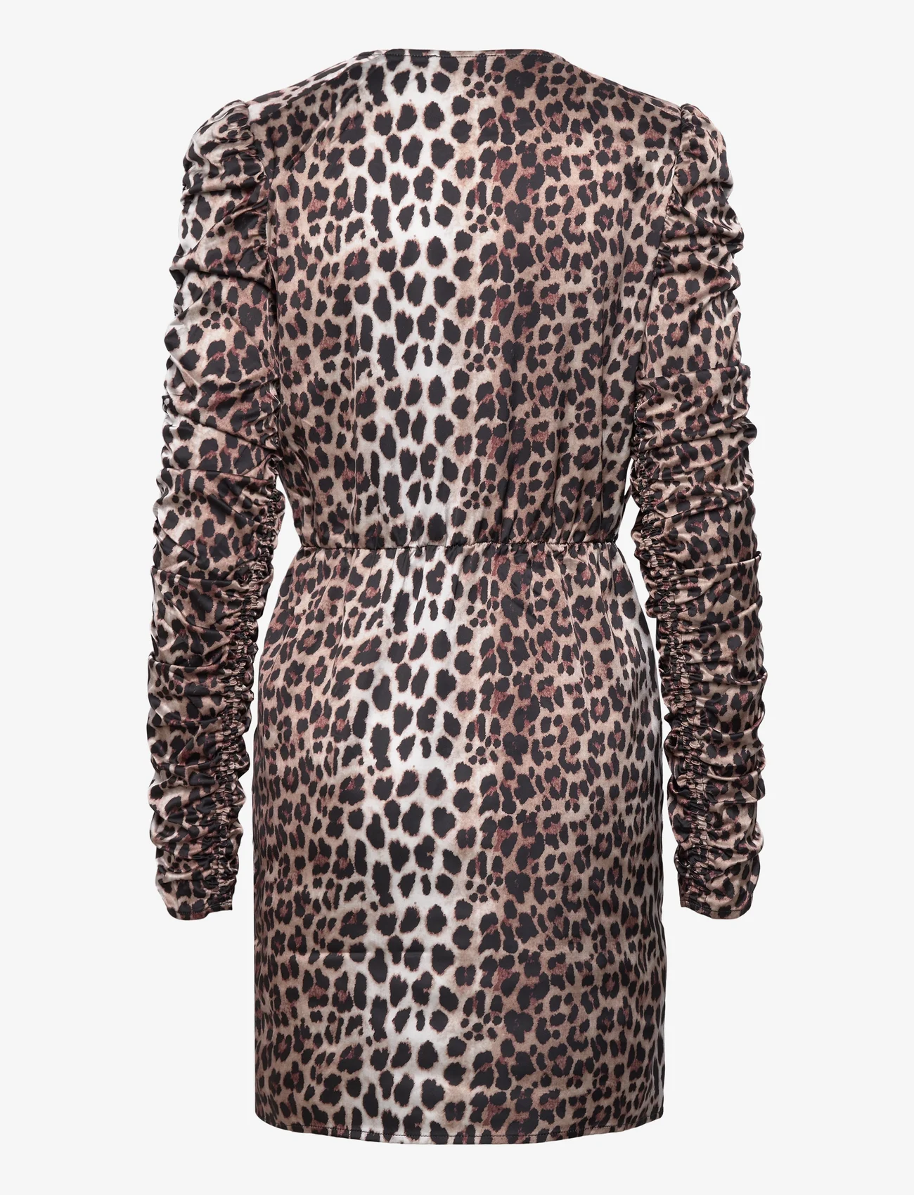 Notes du Nord - Hayes Recycled Short Dress - festkläder till outletpriser - leopard - 1