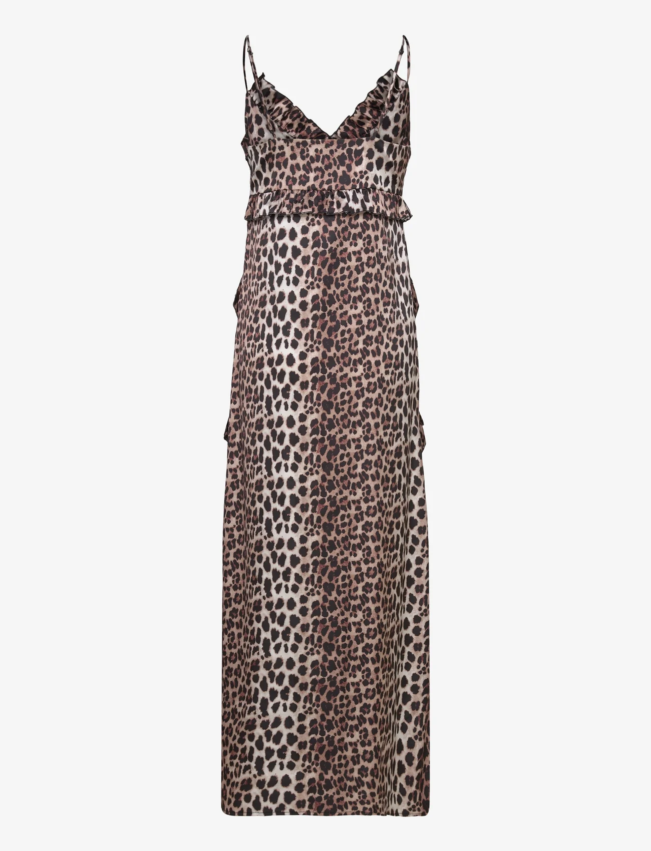 Notes du Nord - Hayes Recycled Maxi Dress - slipklänningar - leopard - 1