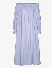 Notes du Nord - Harmony Stripe Dress - skjortklänningar - blue stripe - 0