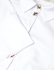 Notes du Nord - Ibi Shoulder Pad Shirt - long-sleeved shirts - white - 2