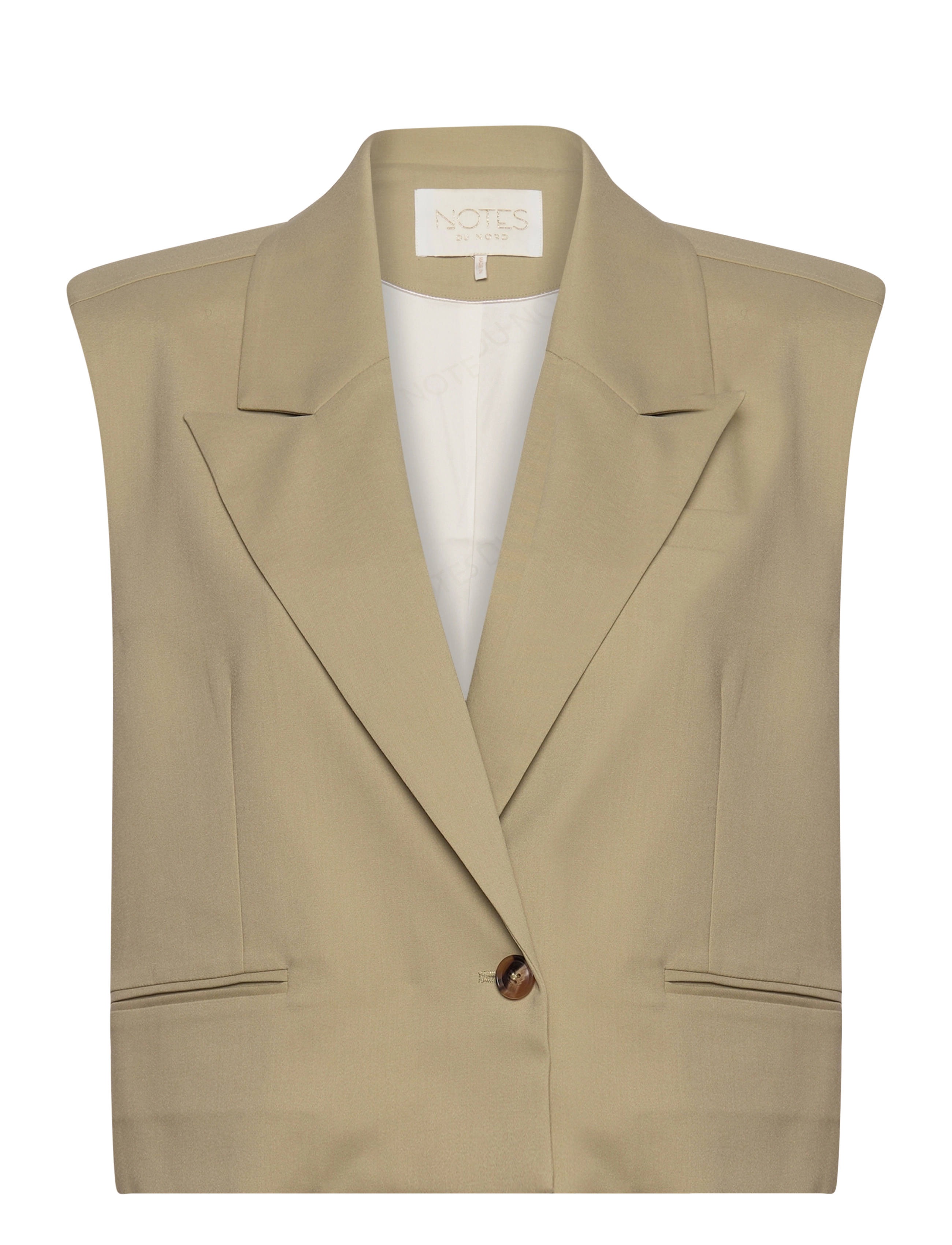 Notes du Nord Inka Vest - Pintsakud - SOFT KHAKI / beige
